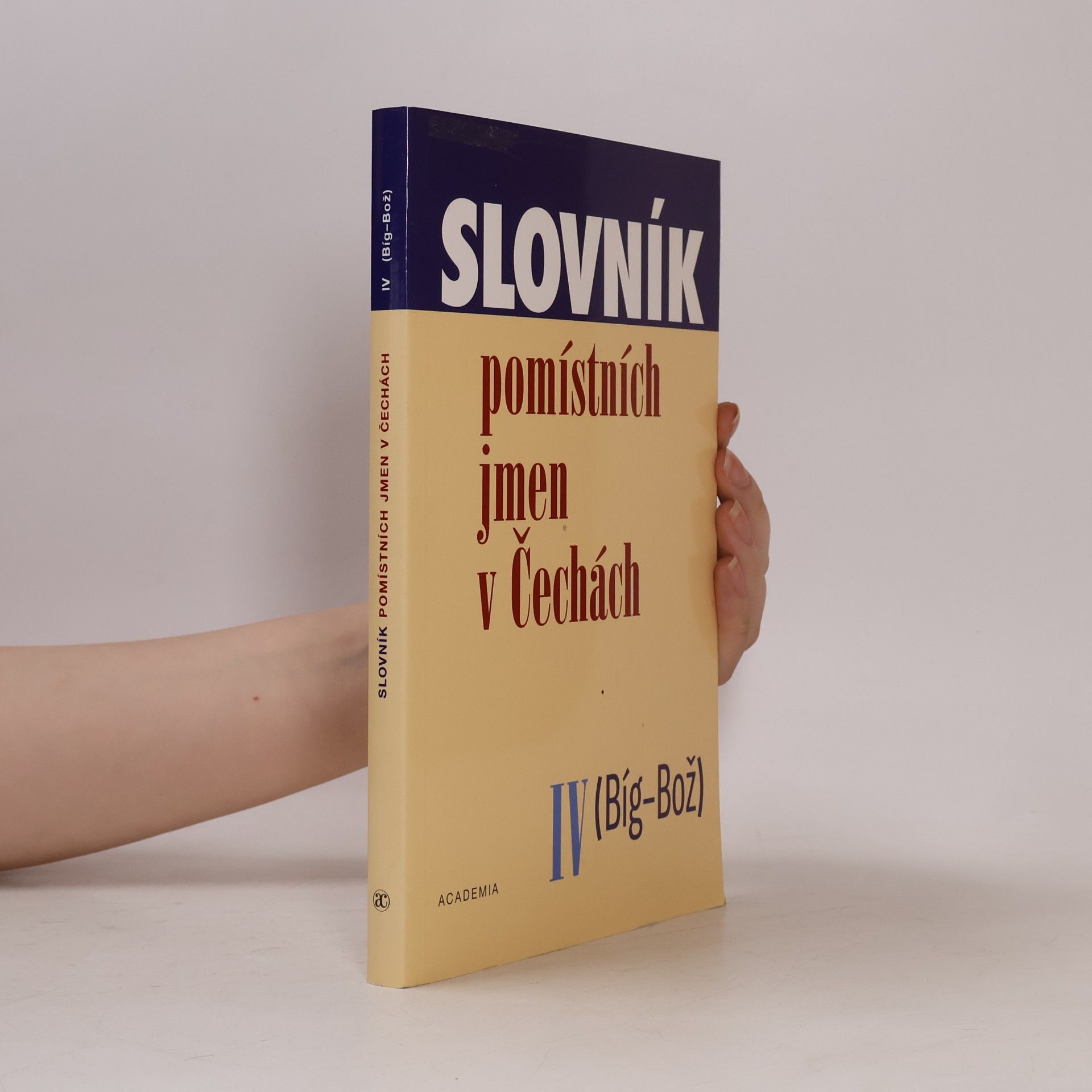 Jana Steinerová Slovník pomístních jmen v Čechách IV