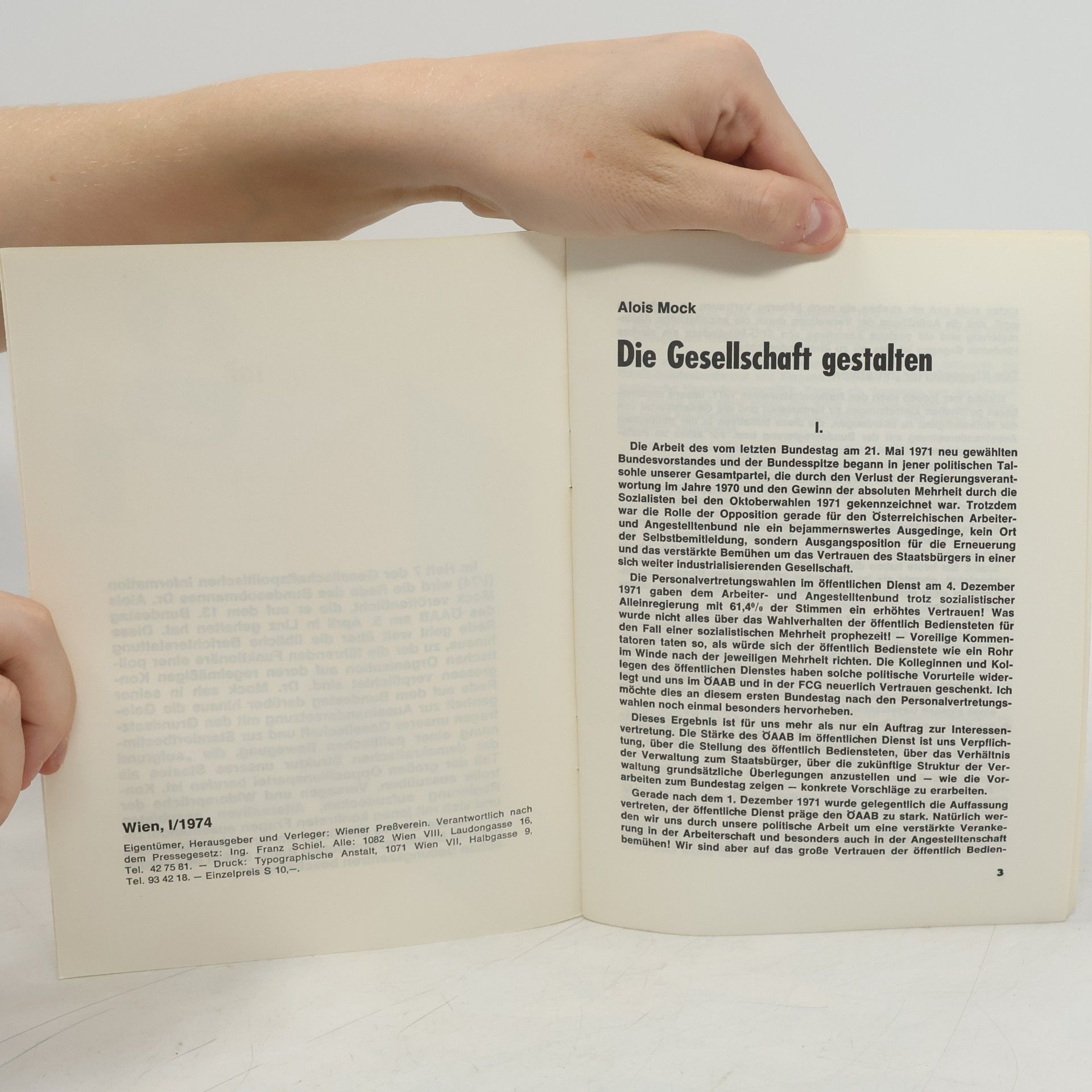 Alois Mock Die Gesellschaft gestalten