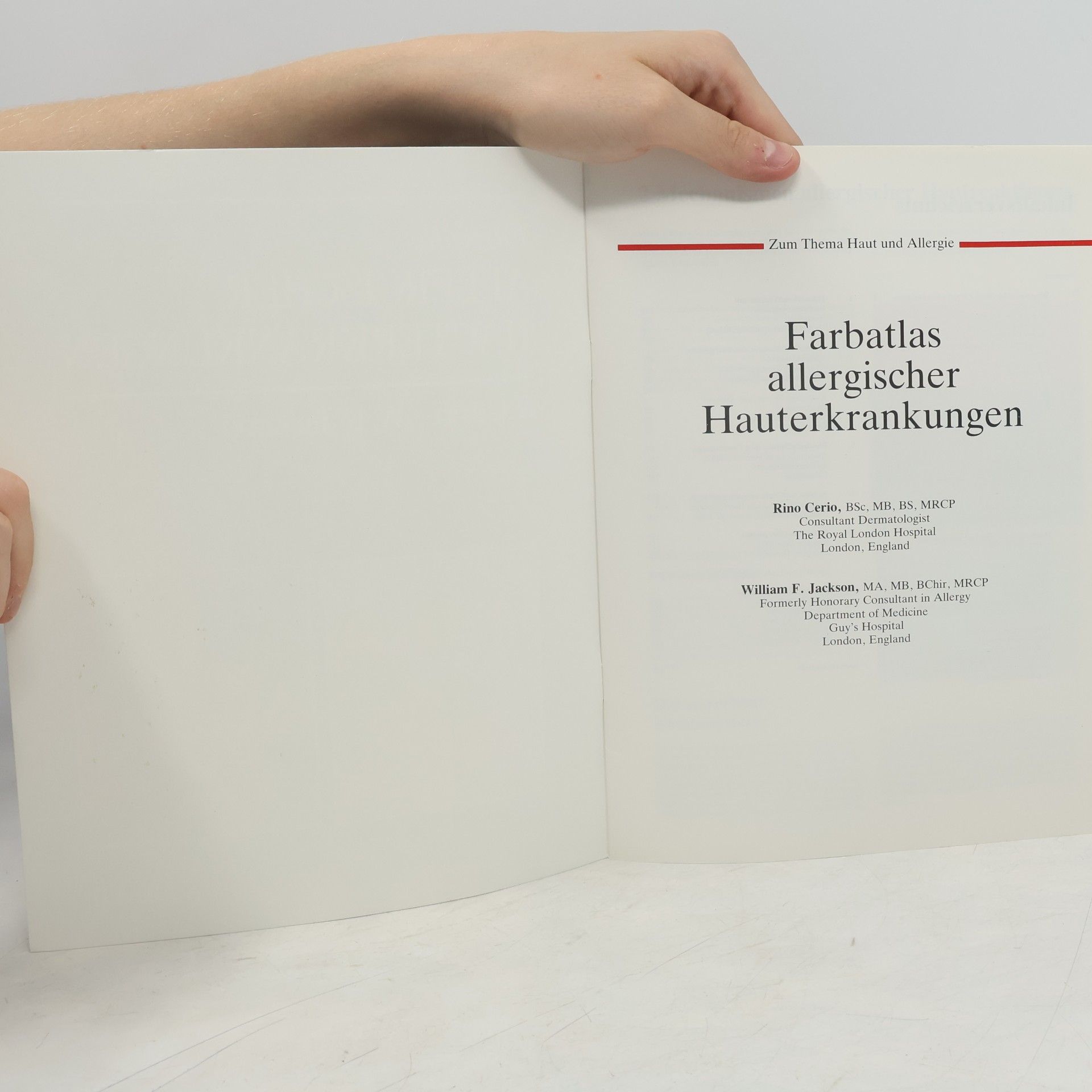 R. Cerio Farbatlas. Allergischer Hauterkrankungen. Band II.