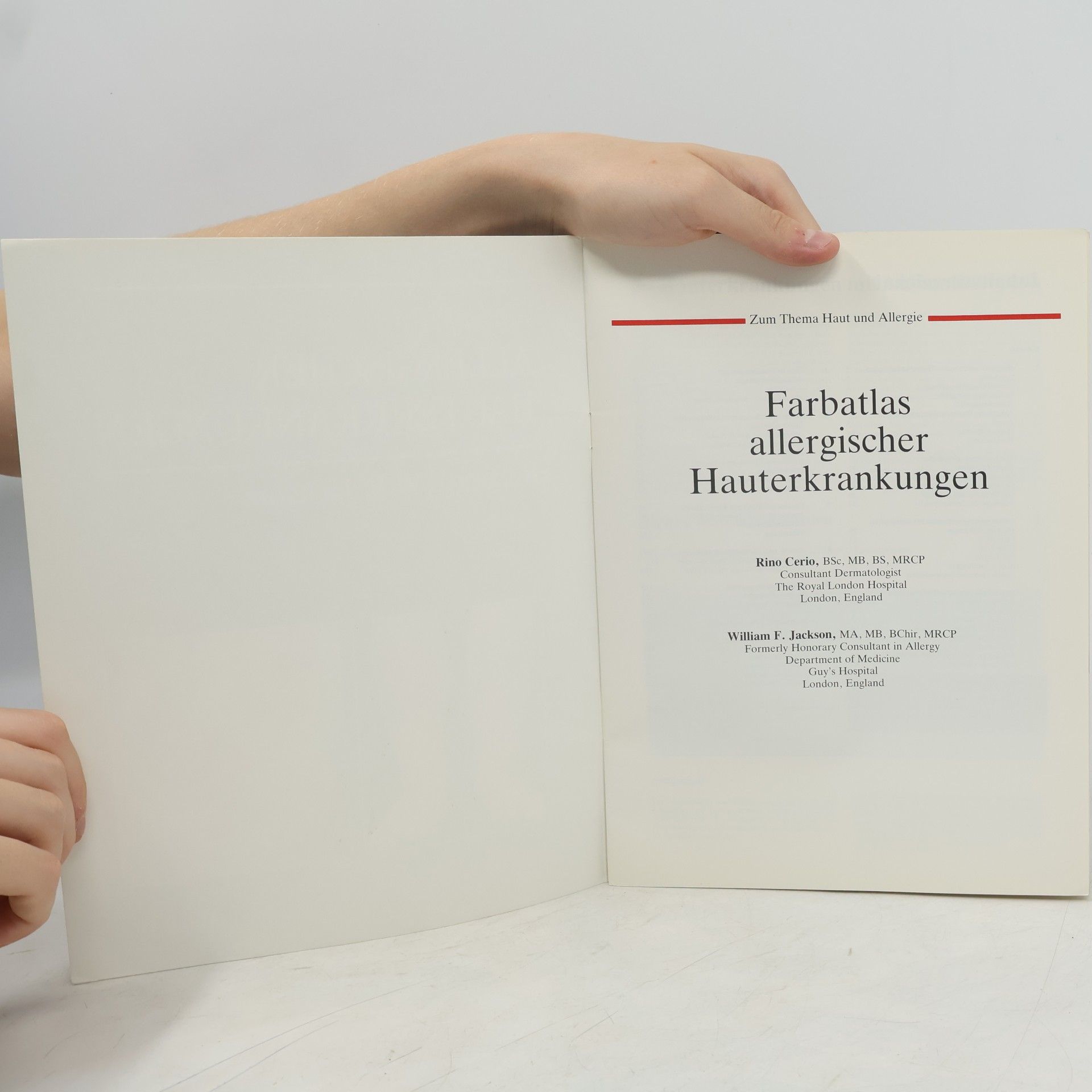 R. Cerio Farbatlas. Allergischer Hauterkrankungen. Band IV
