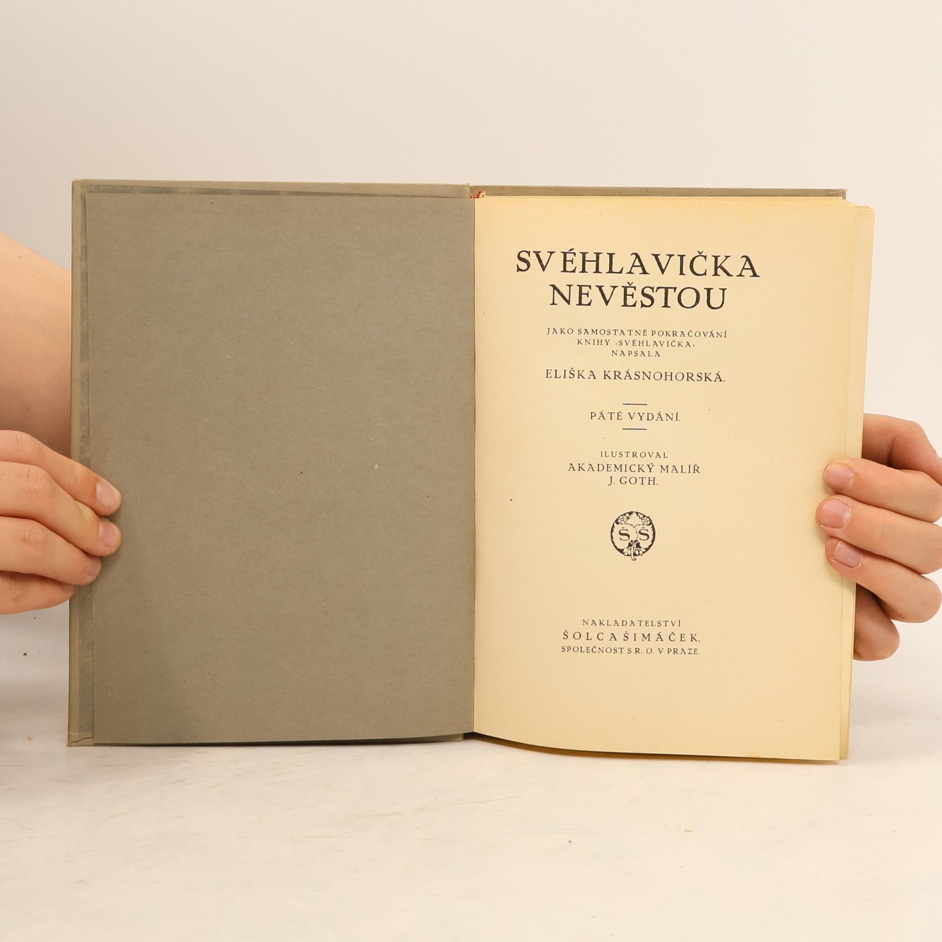 Eliška Krásnohorská Svéhlavička nevěstou