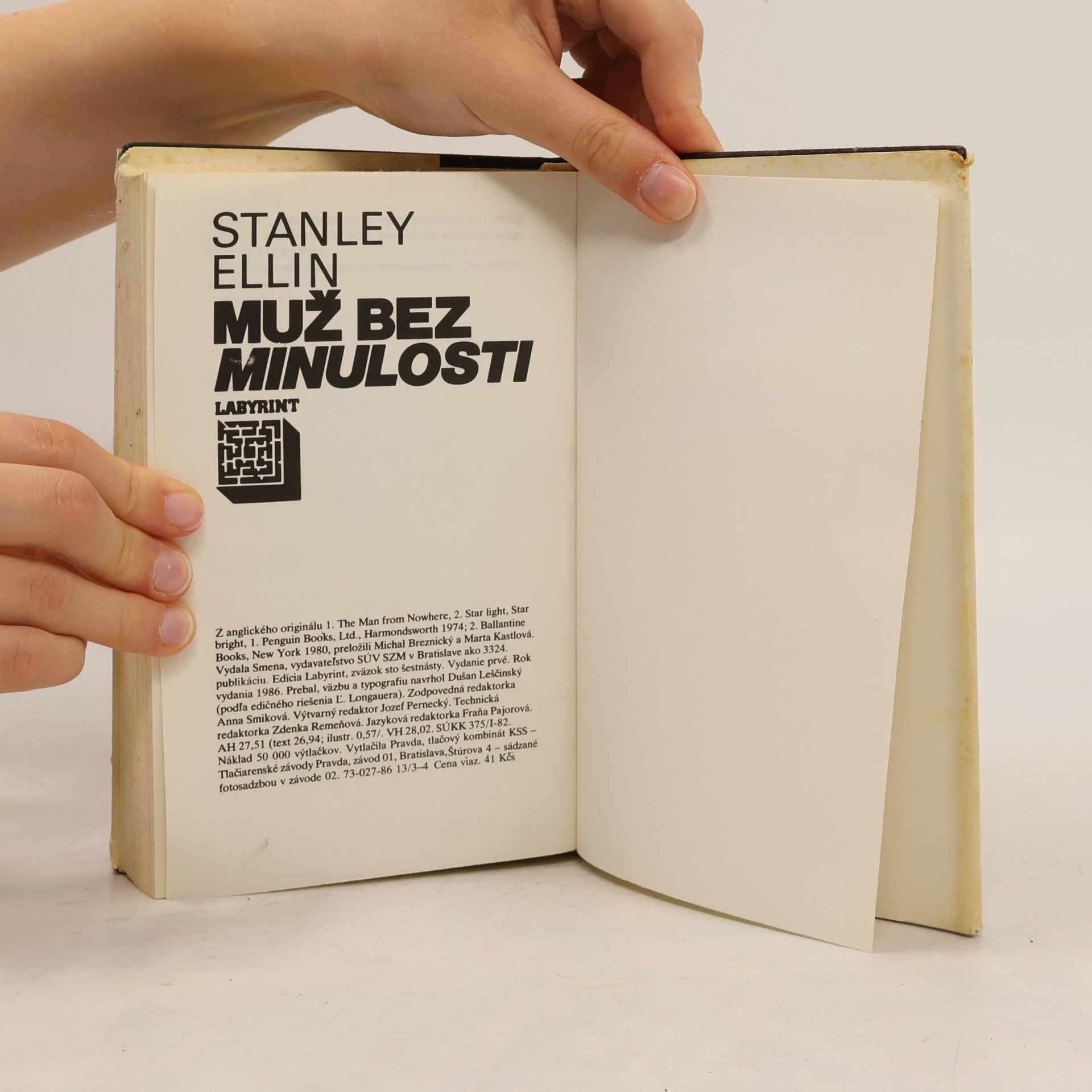 Stanley Ellin Muž bez minulosti