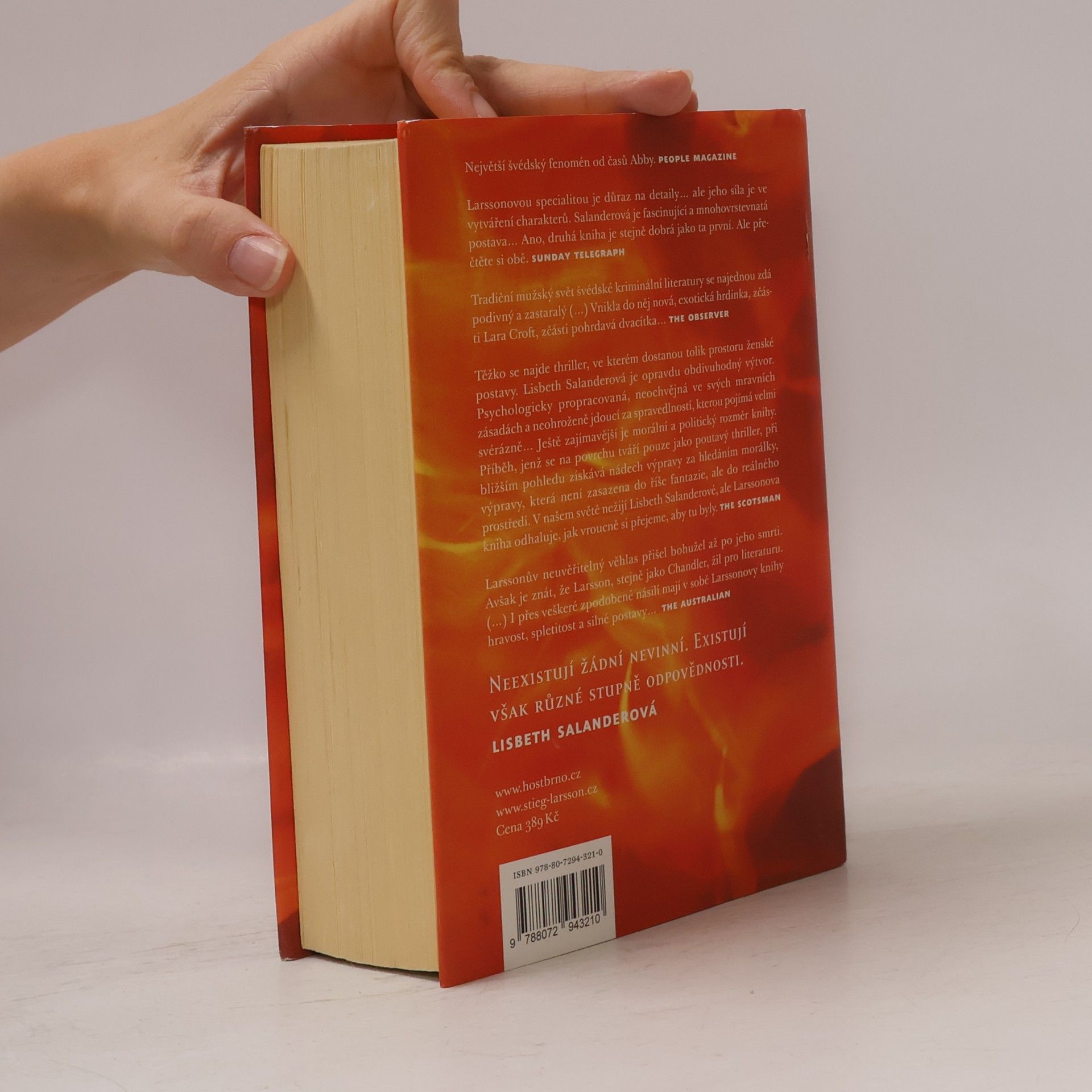 Stieg Larsson Dívka, která si hrála s ohněm