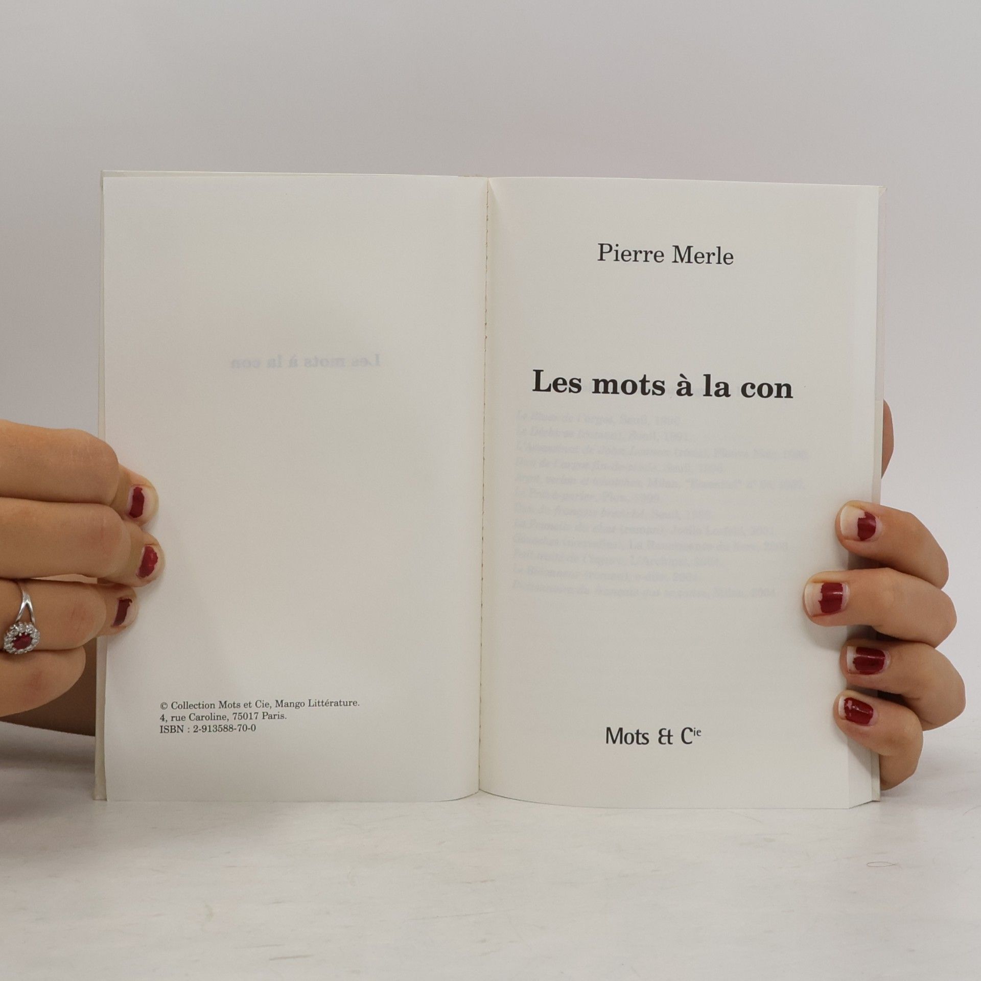 Pierre Merle Les mots à la con