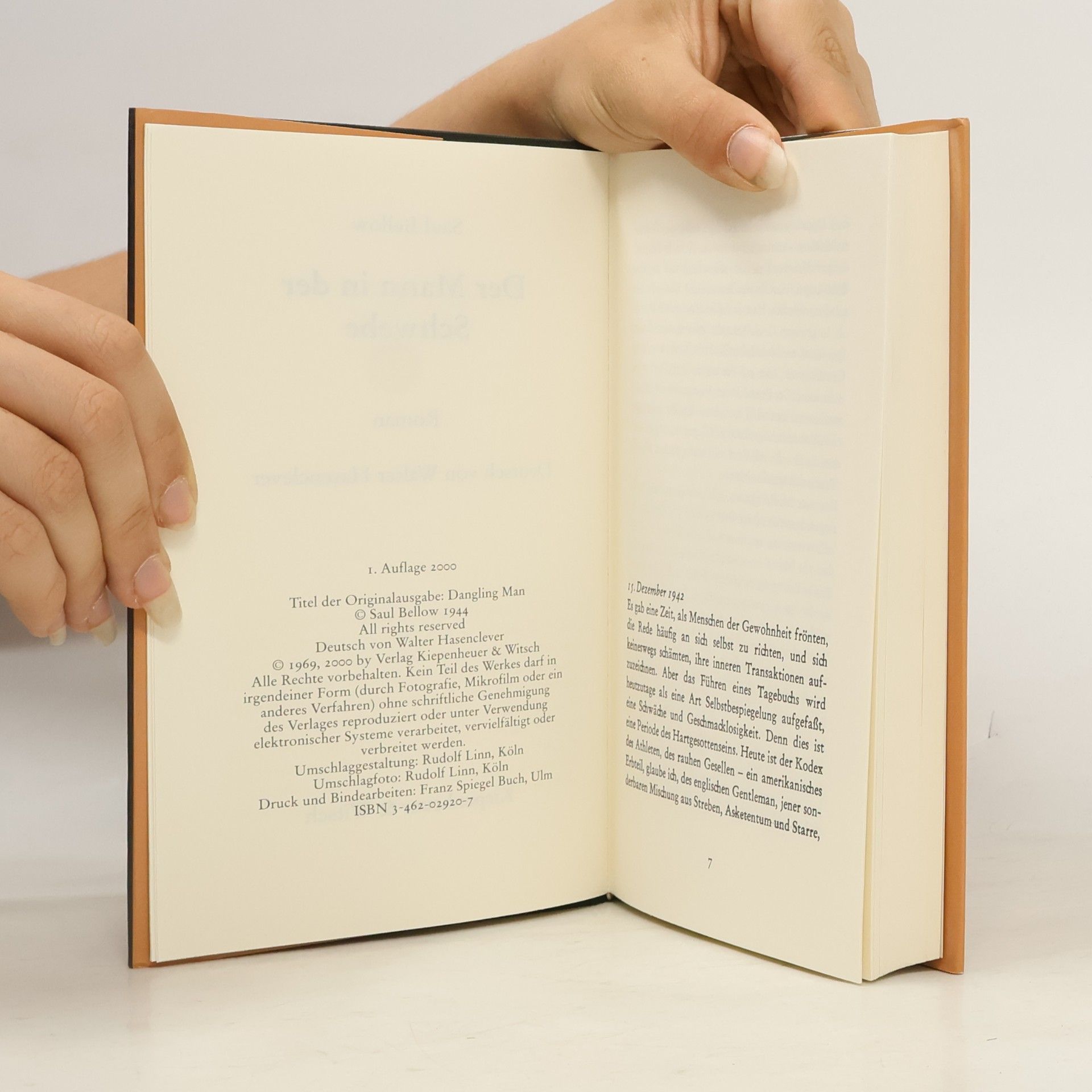 Saul Bellow Der Mann in der Schwebe