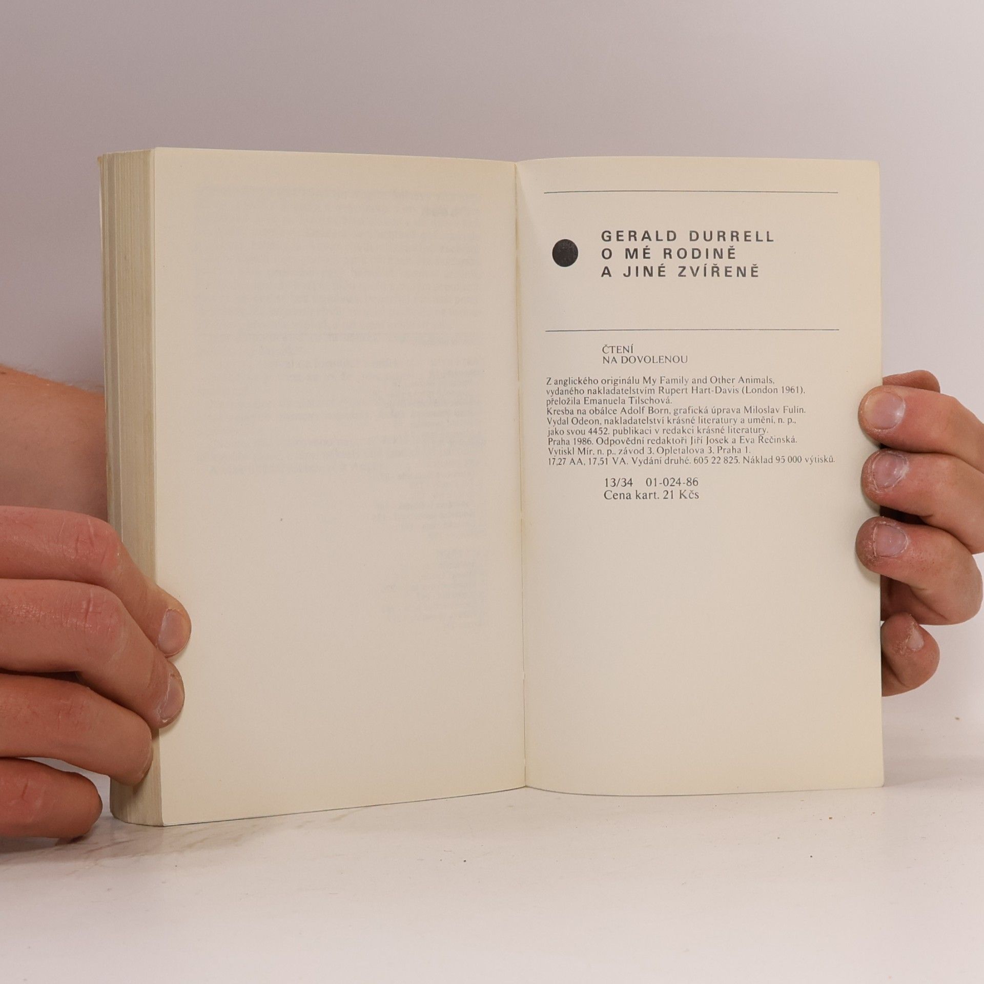 Gerald Durrell O mé rodině a jiné zvířeně