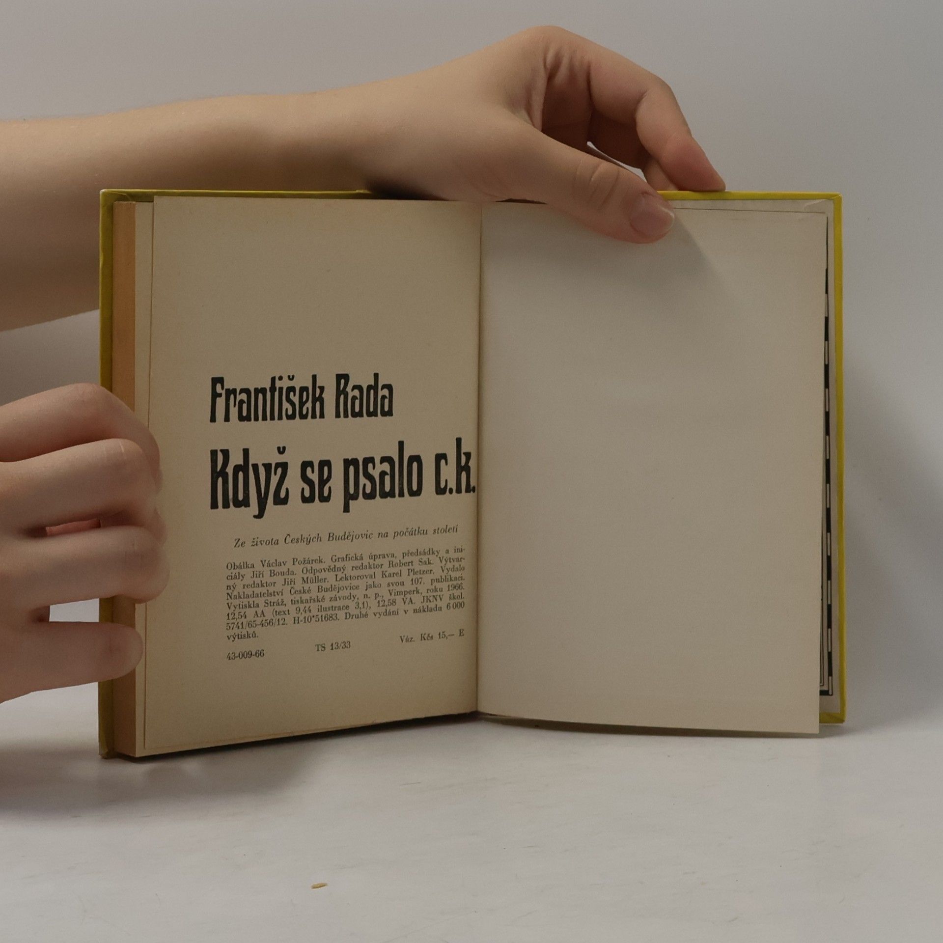 František Rada Když se psalo c.k.