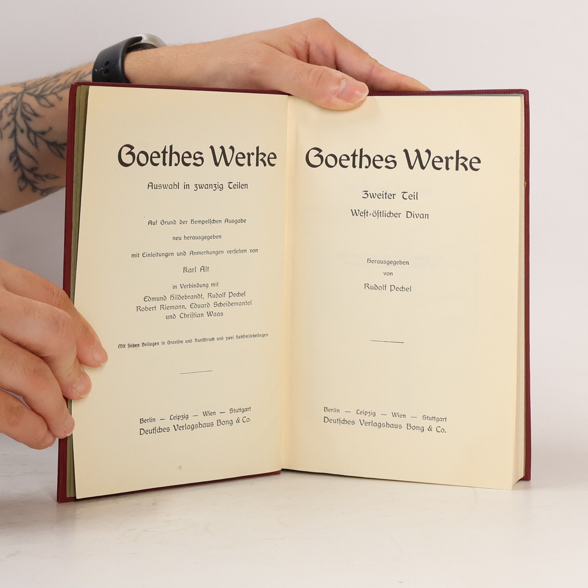 Johann Wolfgang von Goethe Goethes Werke. Zweiter Teil. West-östlicher Divan