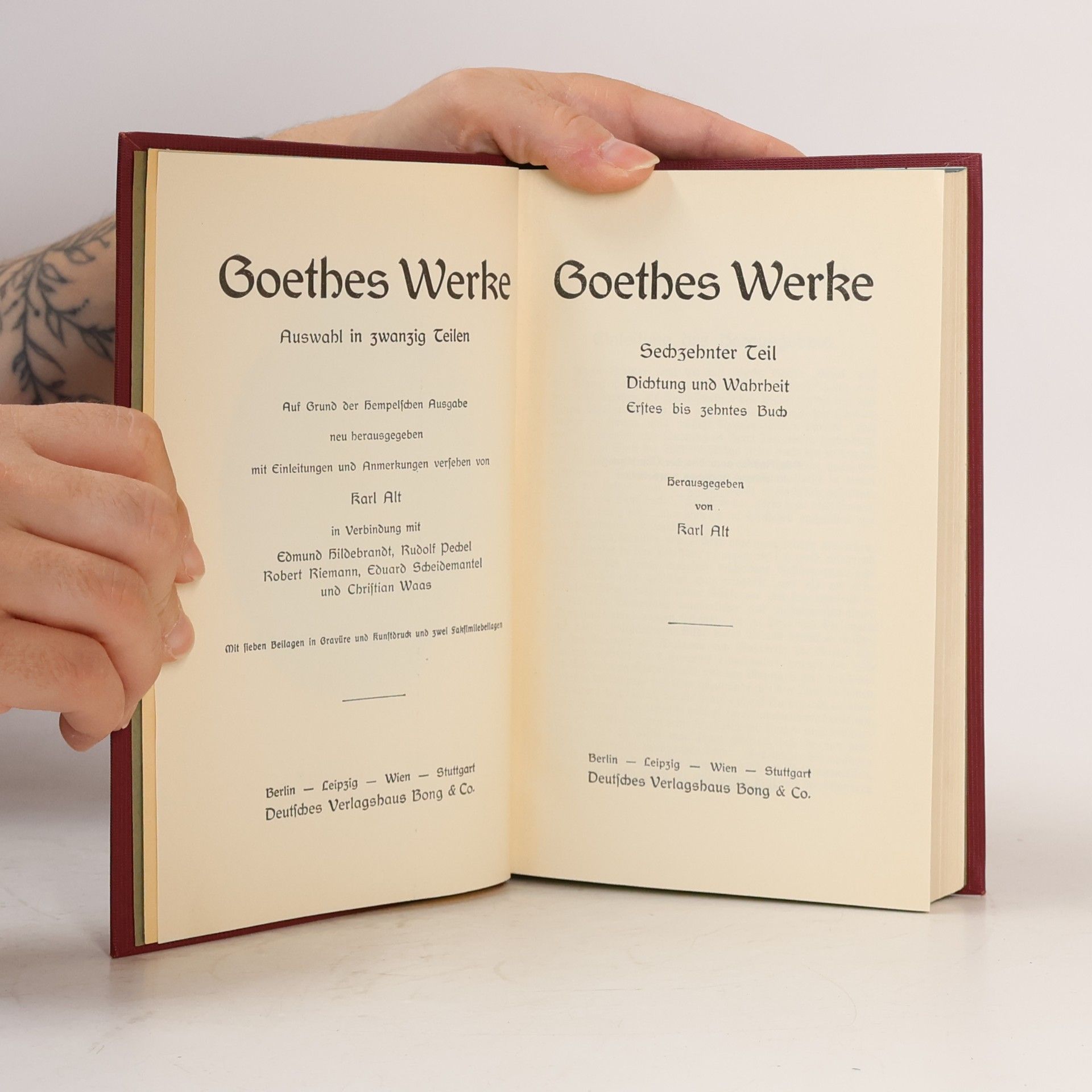 Johann Wolfgang von Goethe Goethes Werke 16. Dichtung und Wahrheit