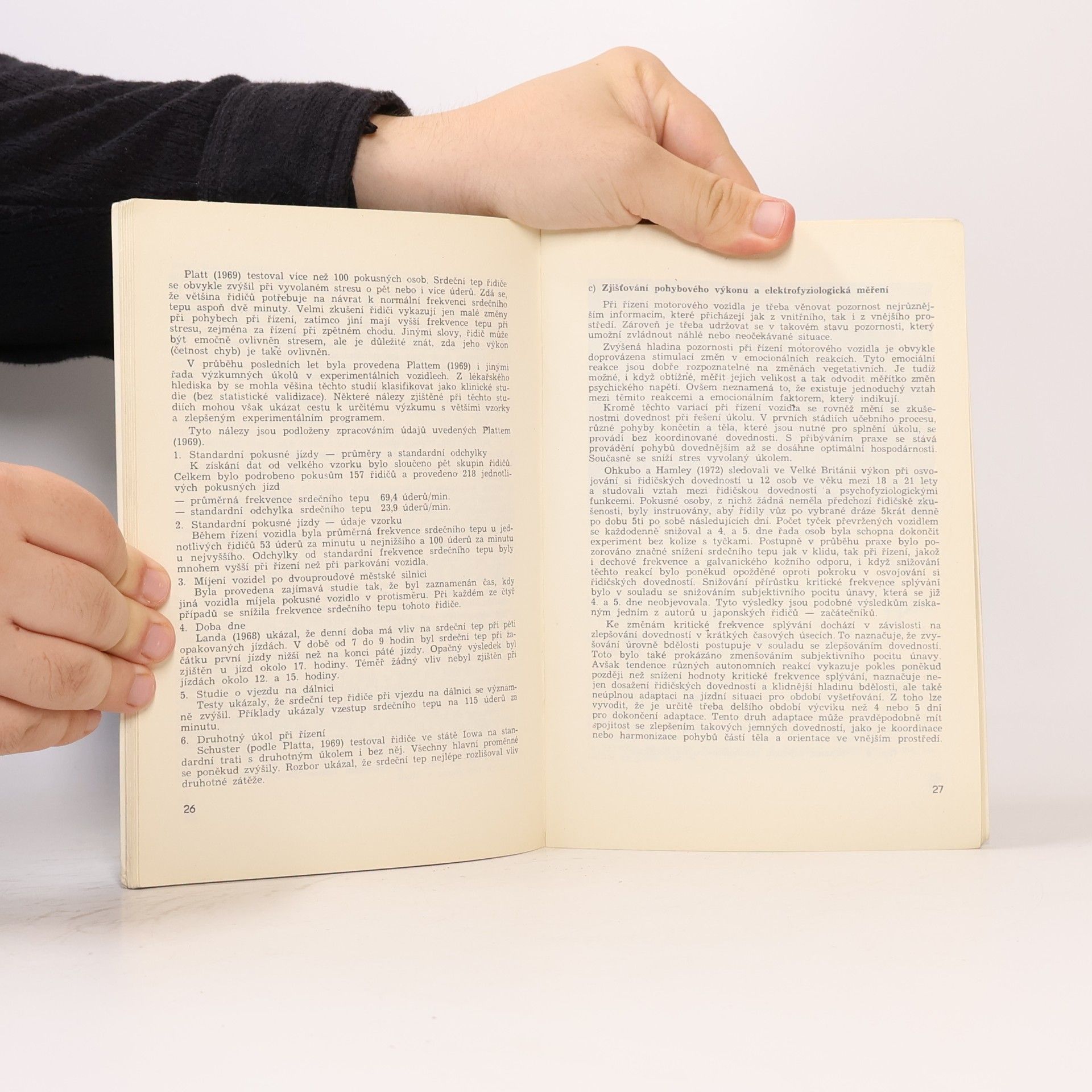 Jiří Hoskovec Měření reakcí řidičů ve vozidle