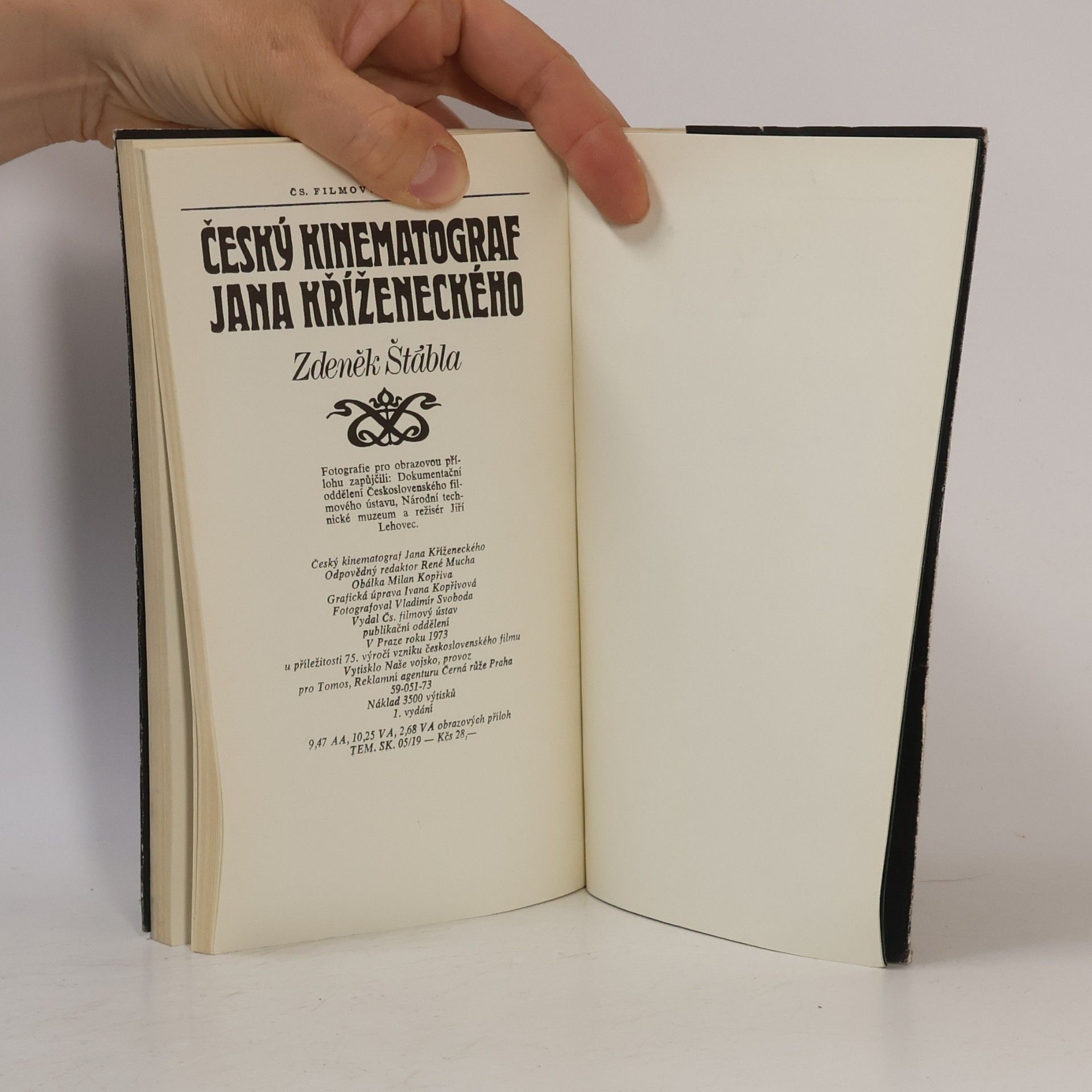 Zdeněk Štábla Český kinematograf Jana Kříženeckého