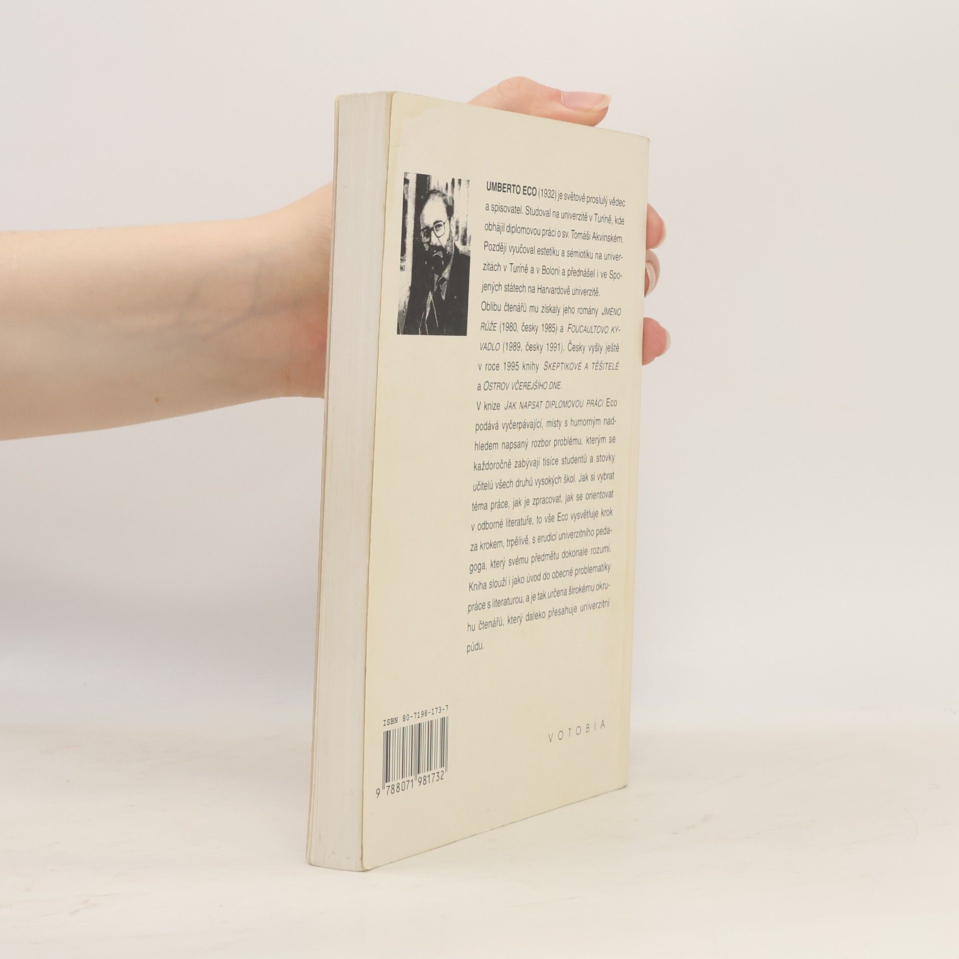Umberto Eco Jak napsat diplomovou práci