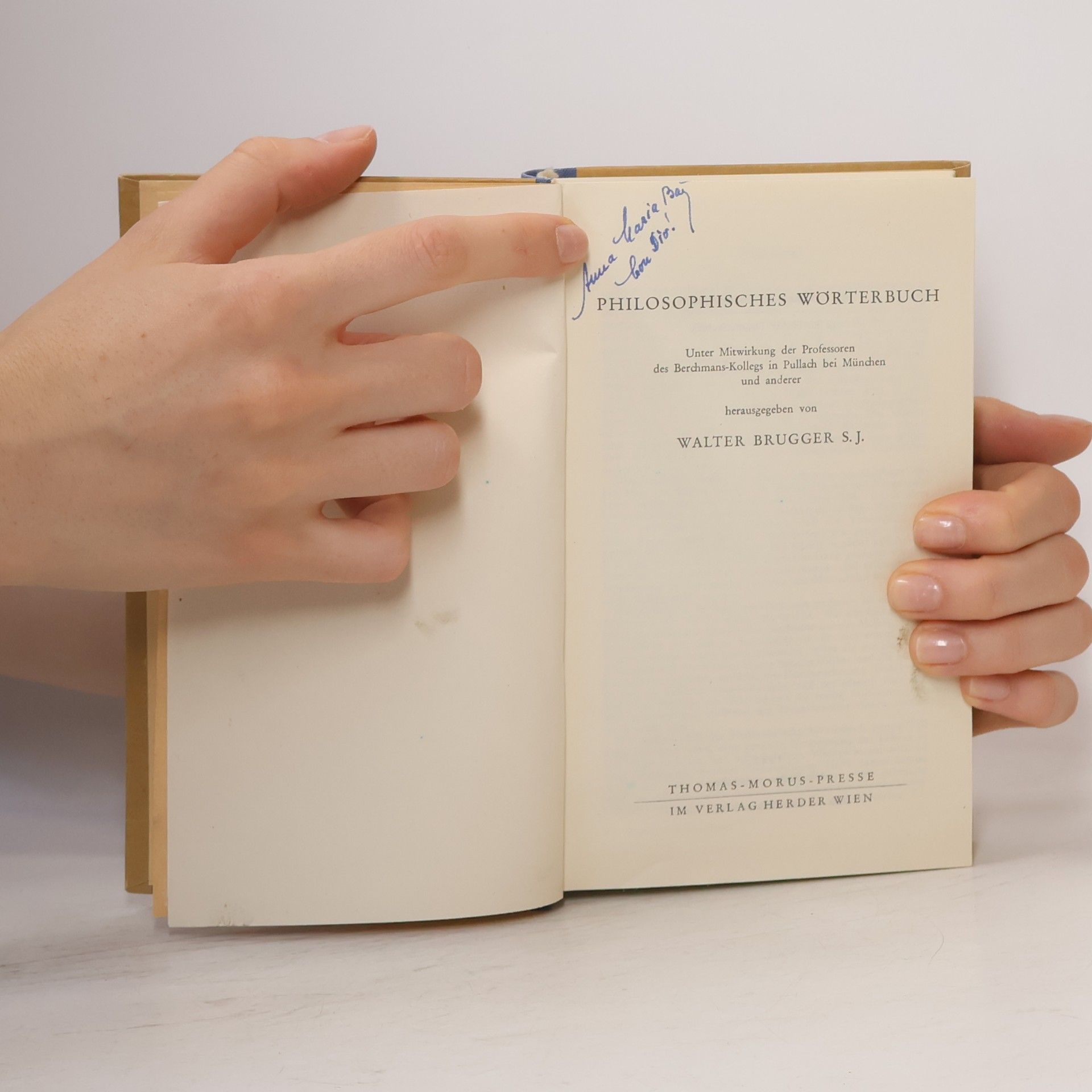 Walter Brugger Philosophisches Wörterbuch