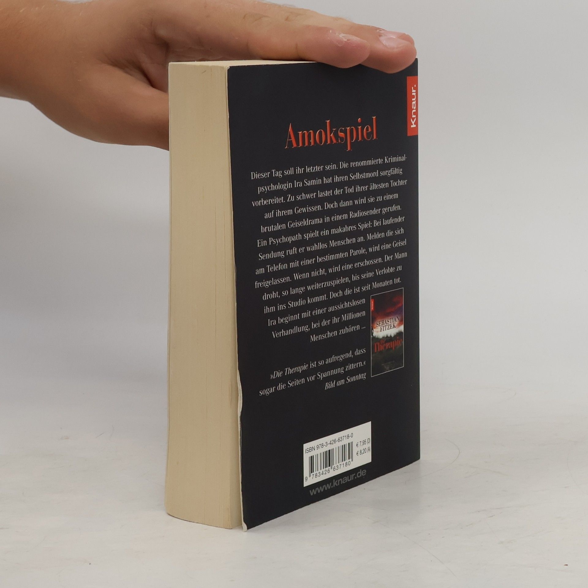 Sebastian Fitzek Amokspiel : Psychothriller