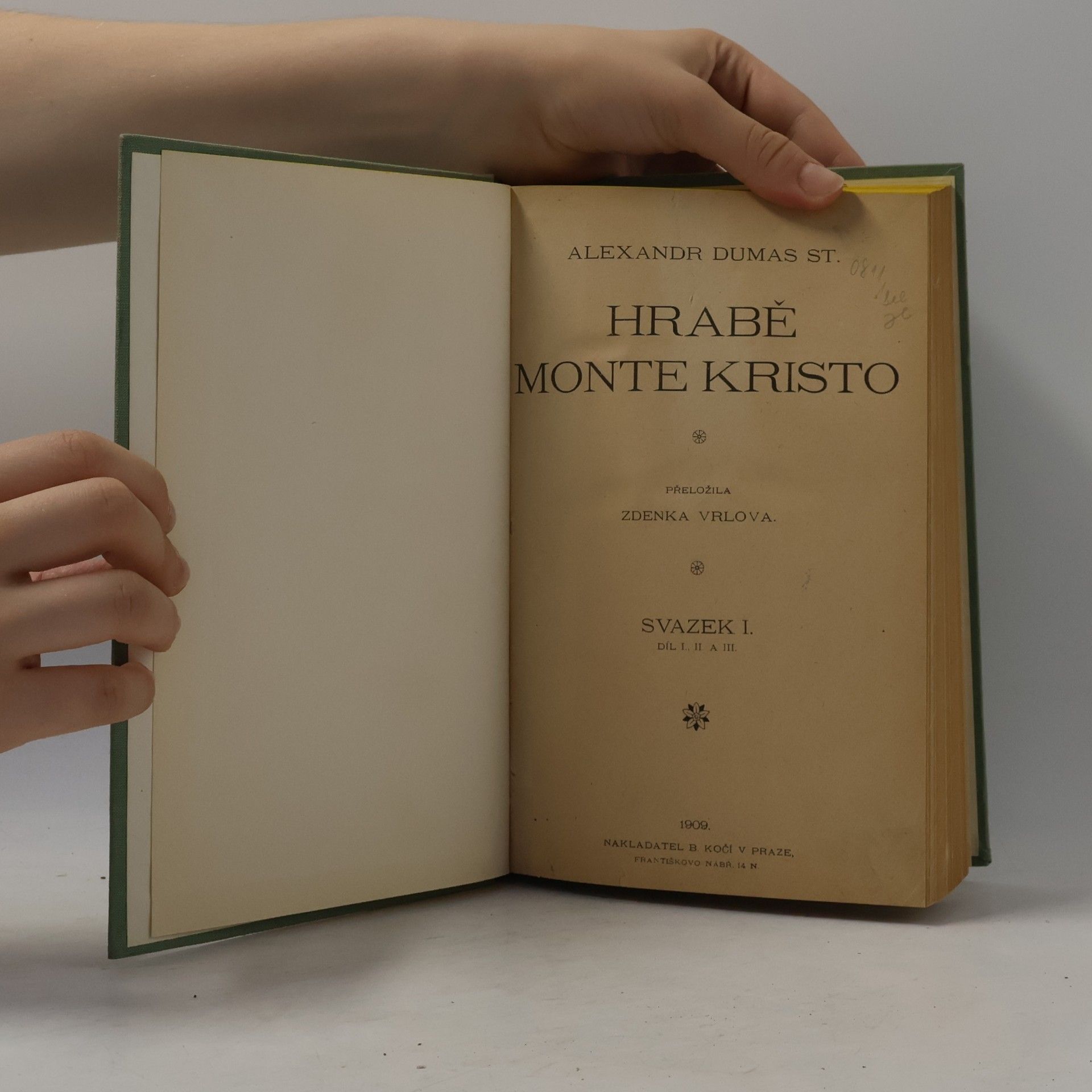 Alexandre Dumas der Ältere Hrabě Monte Kristo I.