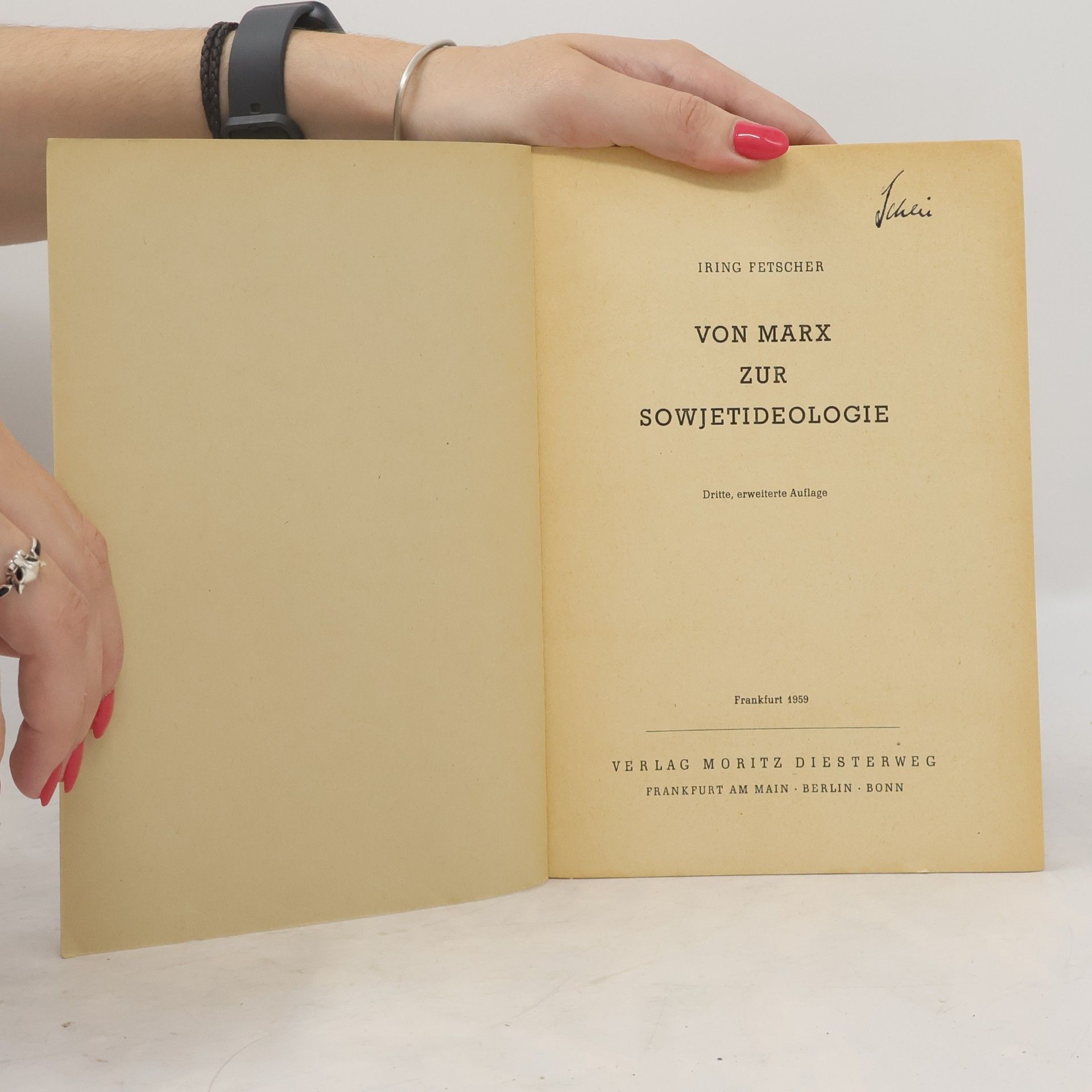 Iring, Fetscher Von Marx zur Sowjetideologie