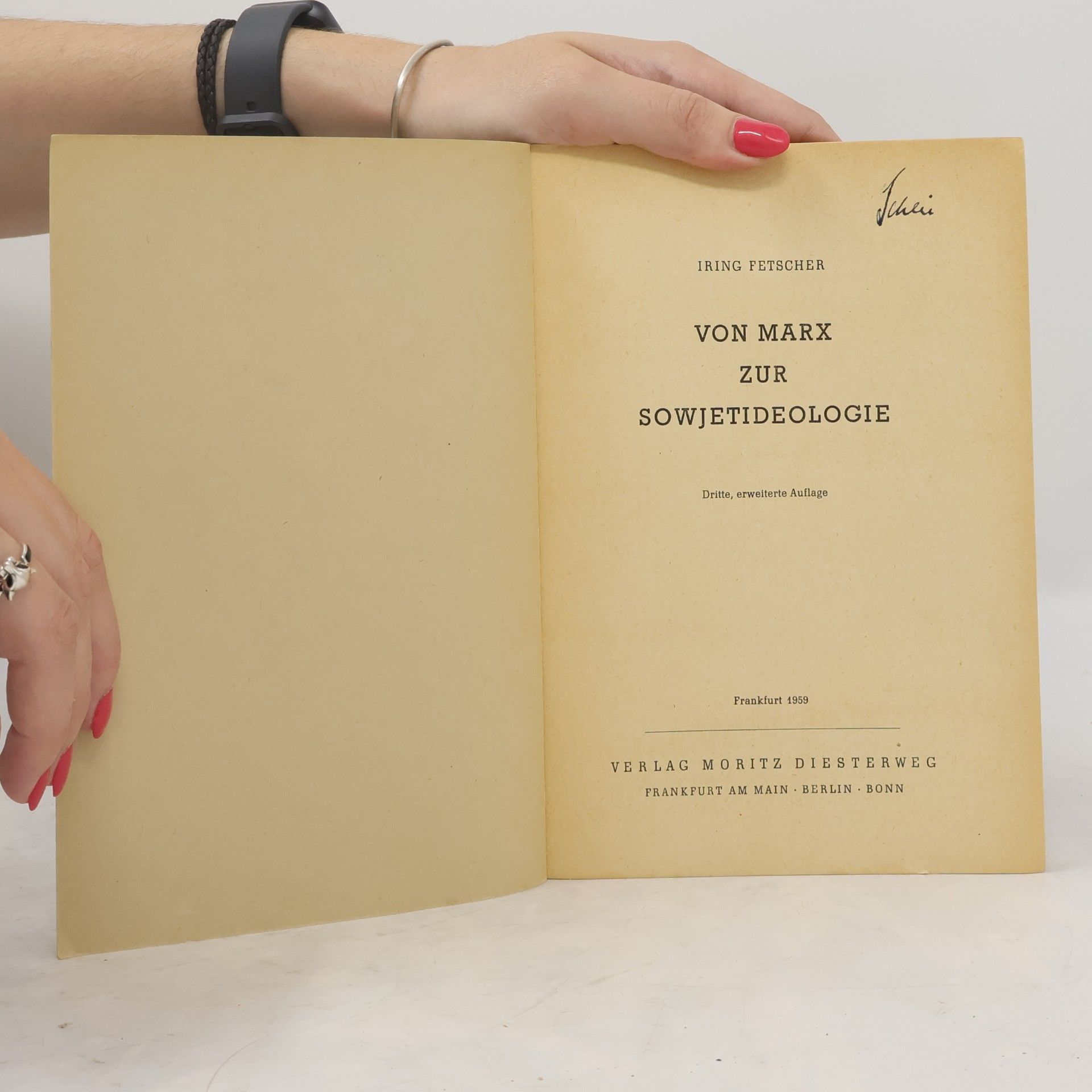 Iring, Fetscher Von Marx zur Sowjetideologie