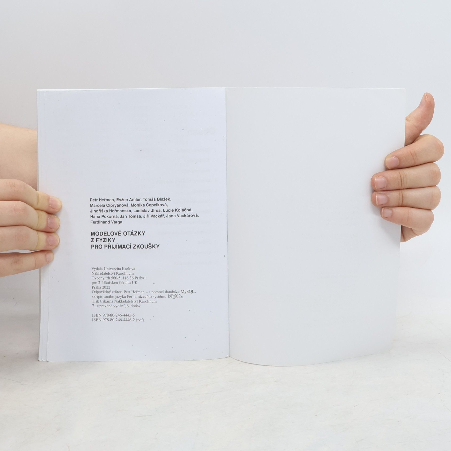 Various authors Modelové otázky z fyziky pro přijímací zkoušky