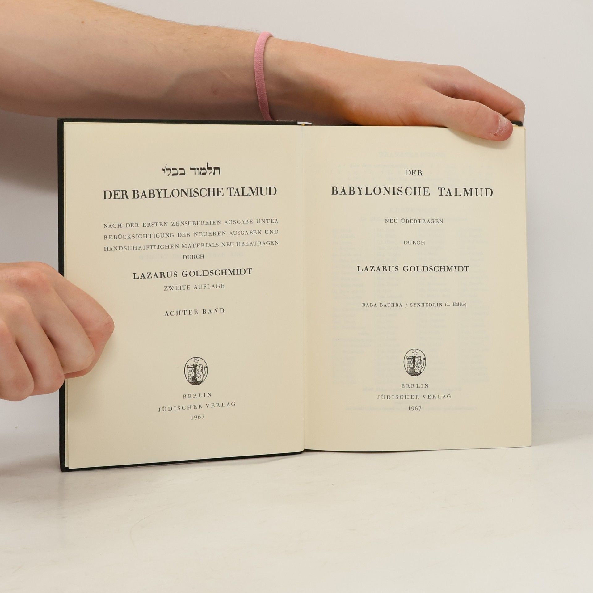 Lazarus Goldschmidt Der Babylonische Talmud 8
