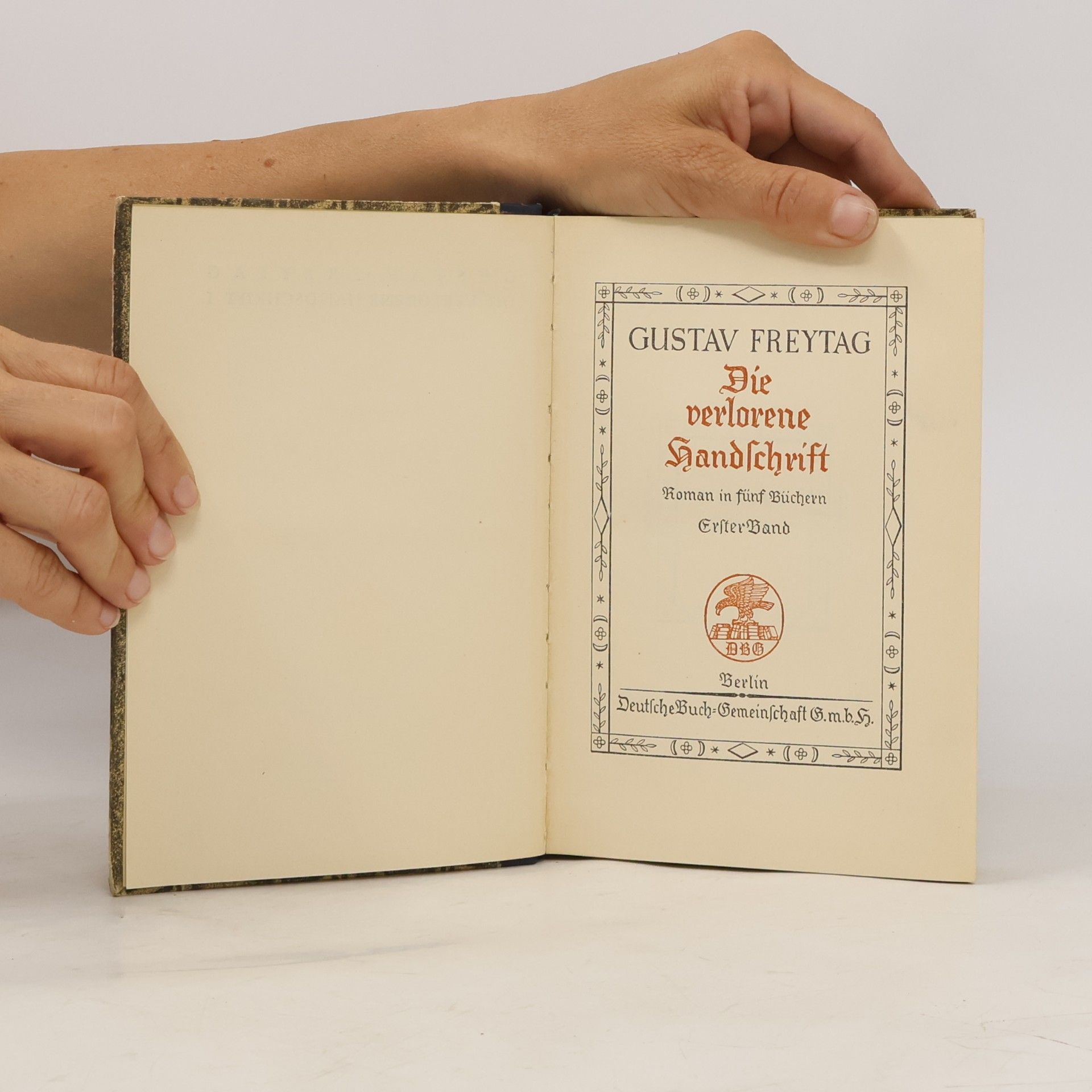 Gustav Freytag Die verlorene Handschrift 1-2
