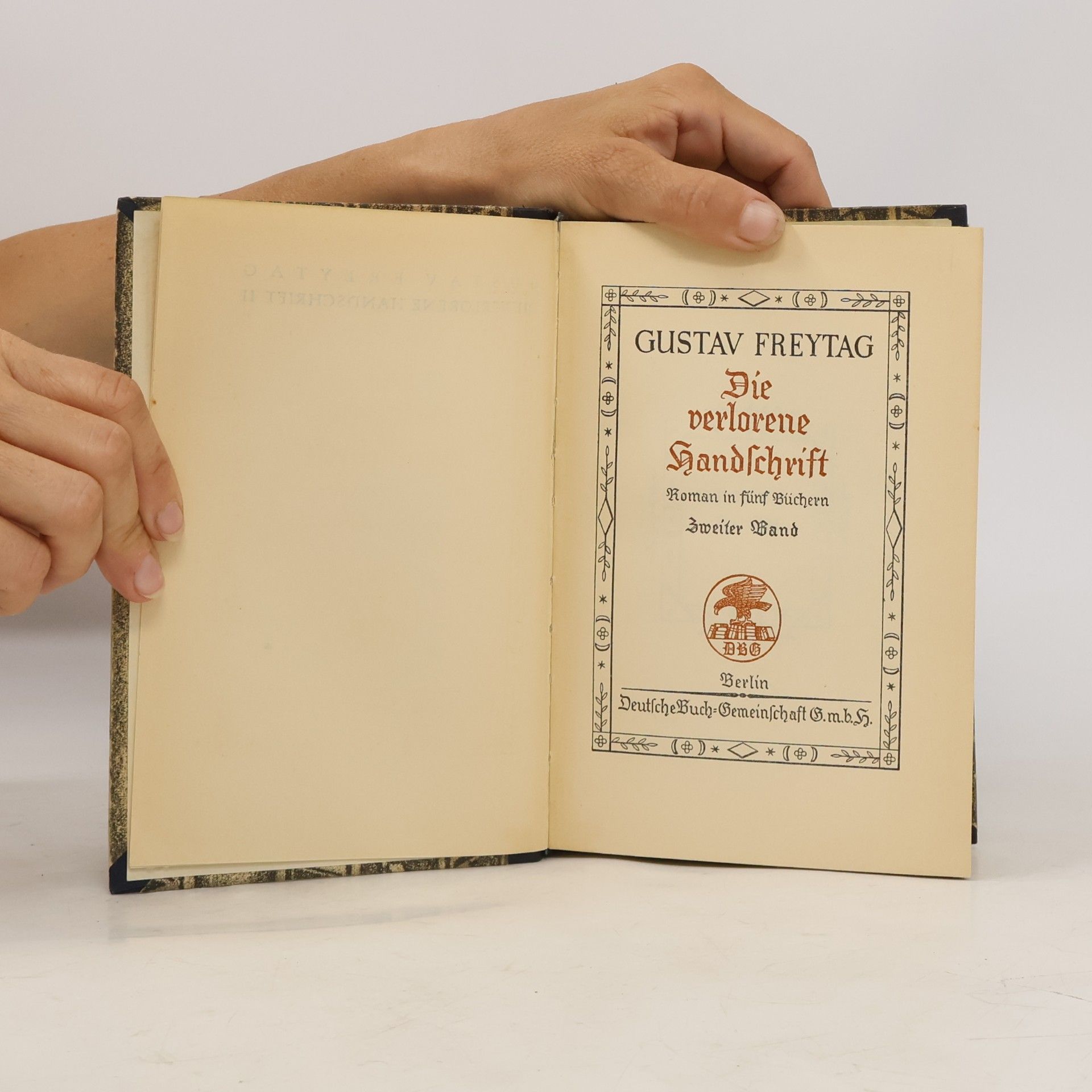 Gustav Freytag Die verlorene Handschrift 1-2