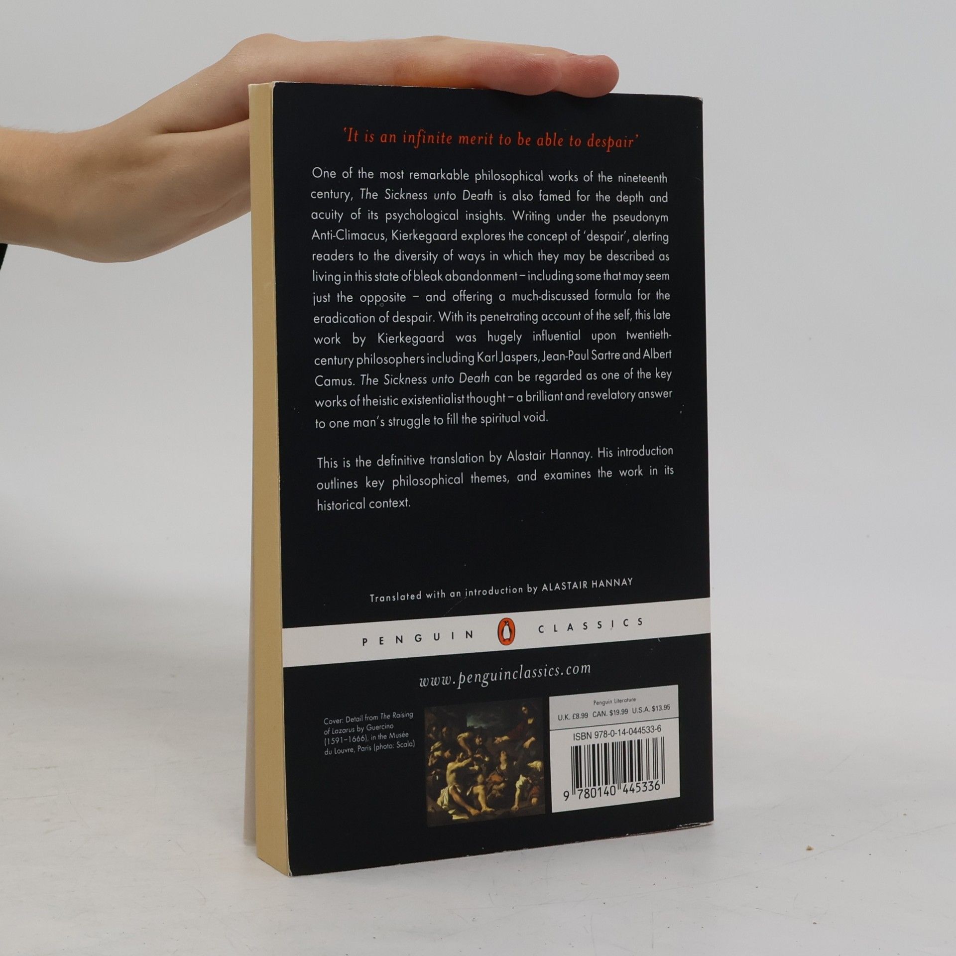 Soren Kierkegaard The Sickness Unto Death