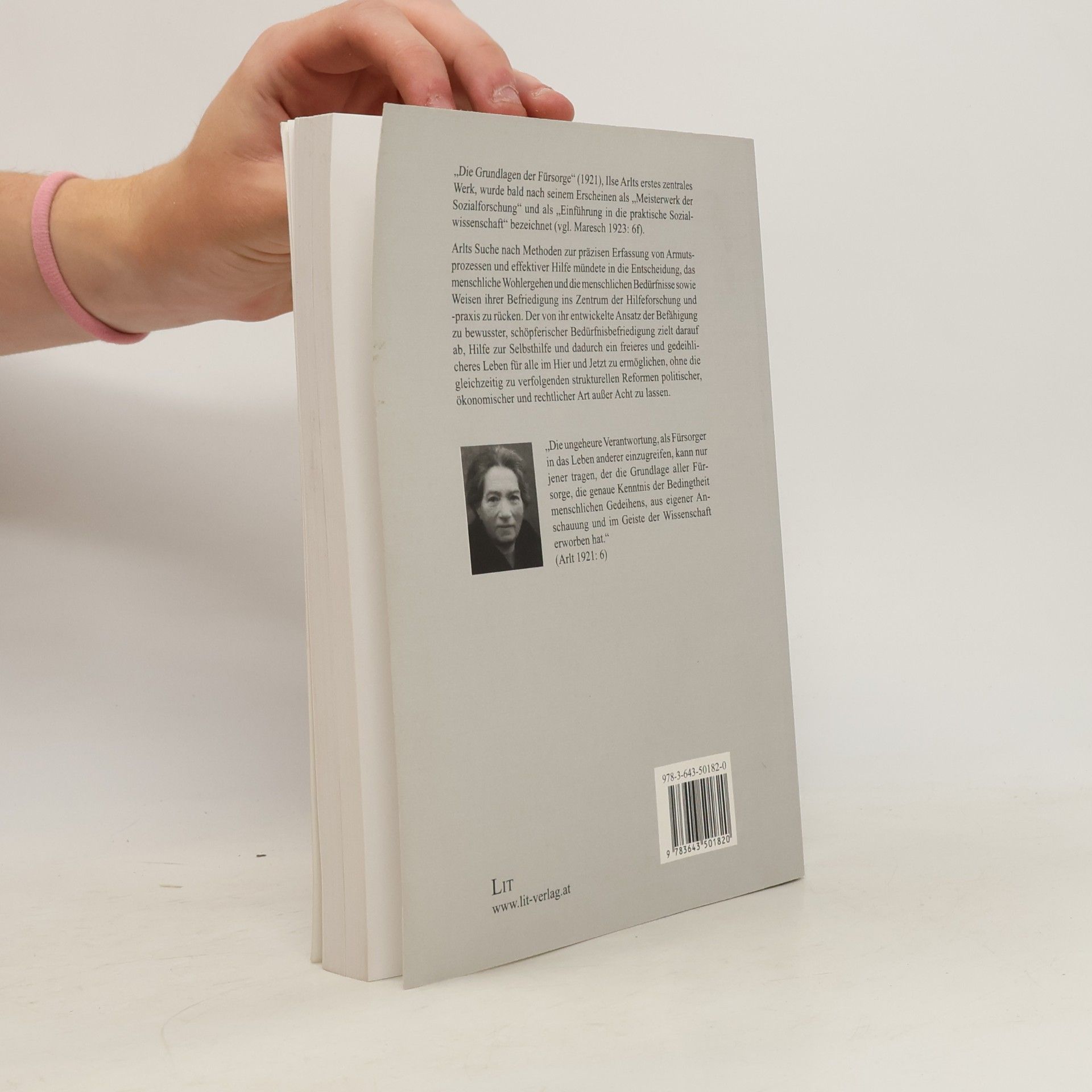 Ilse Arlt Die Grundlagen der Fürsorge