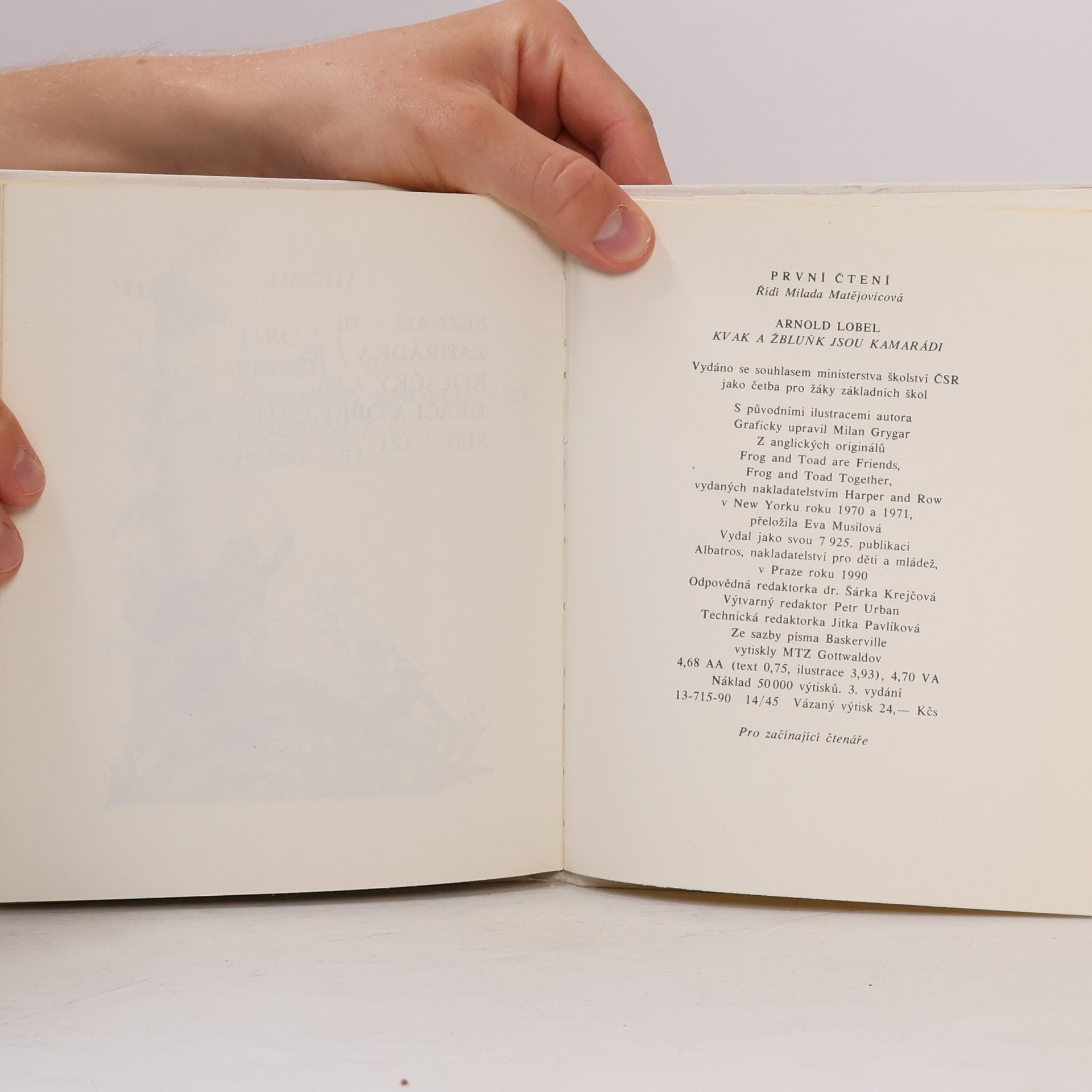 Arnold Lobel Kvak a Žbluňk jsou kamarádi