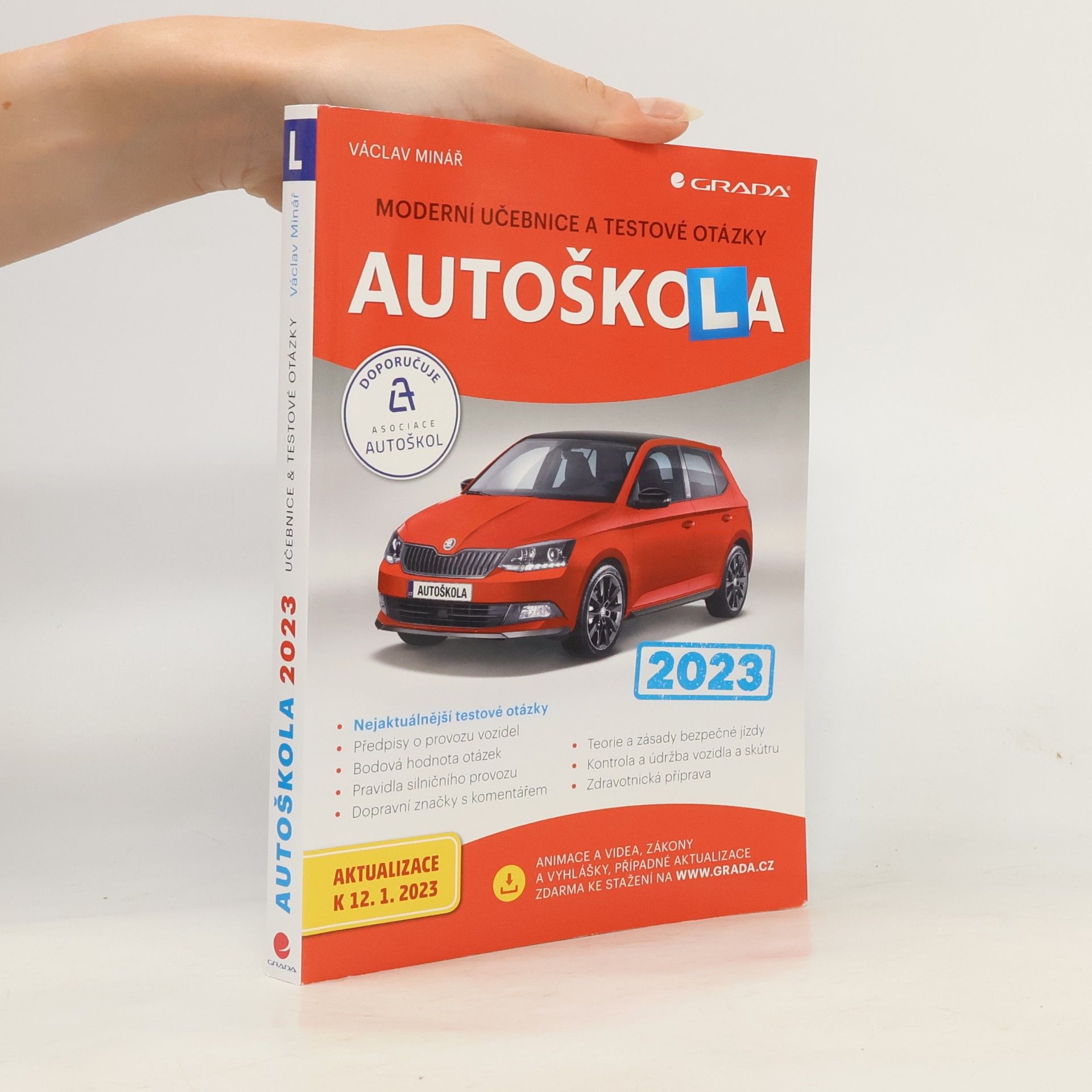 Václav Minář Autoškola: moderní učebnice a testové otázky: 2023