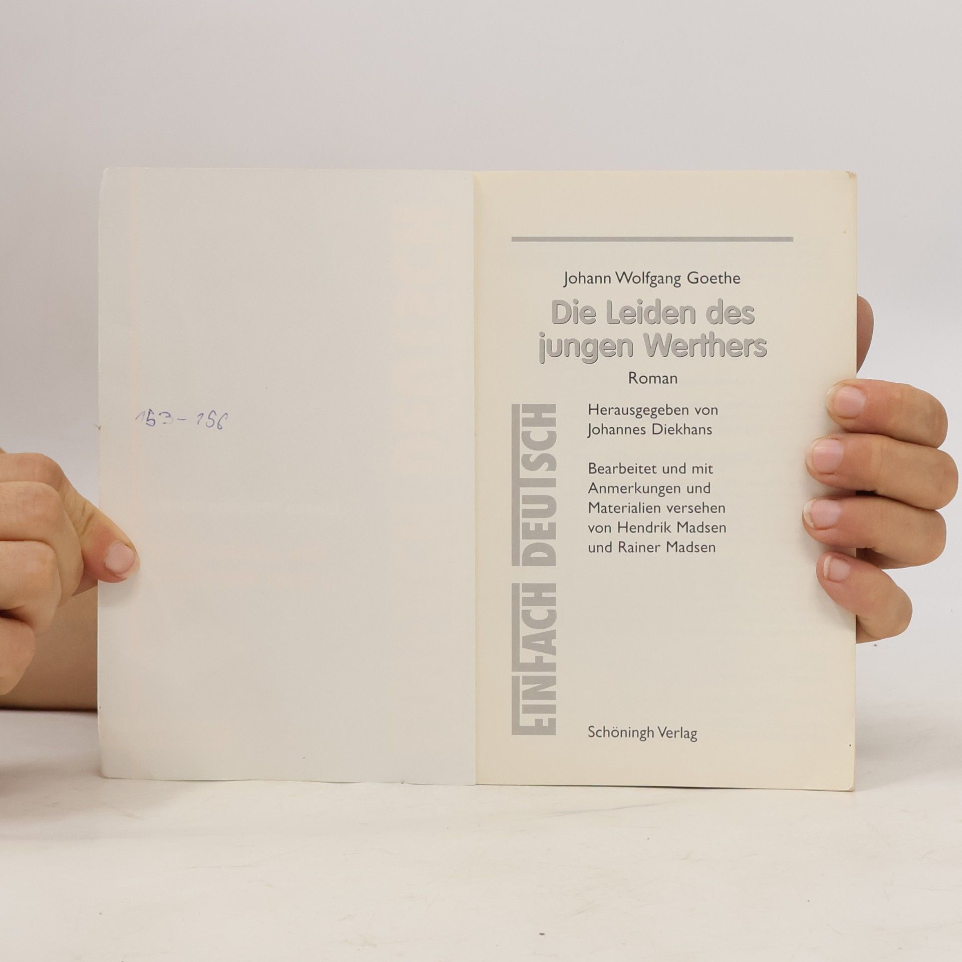 Johann Wolfgang von Goethe Die Leiden des jungen Werthers