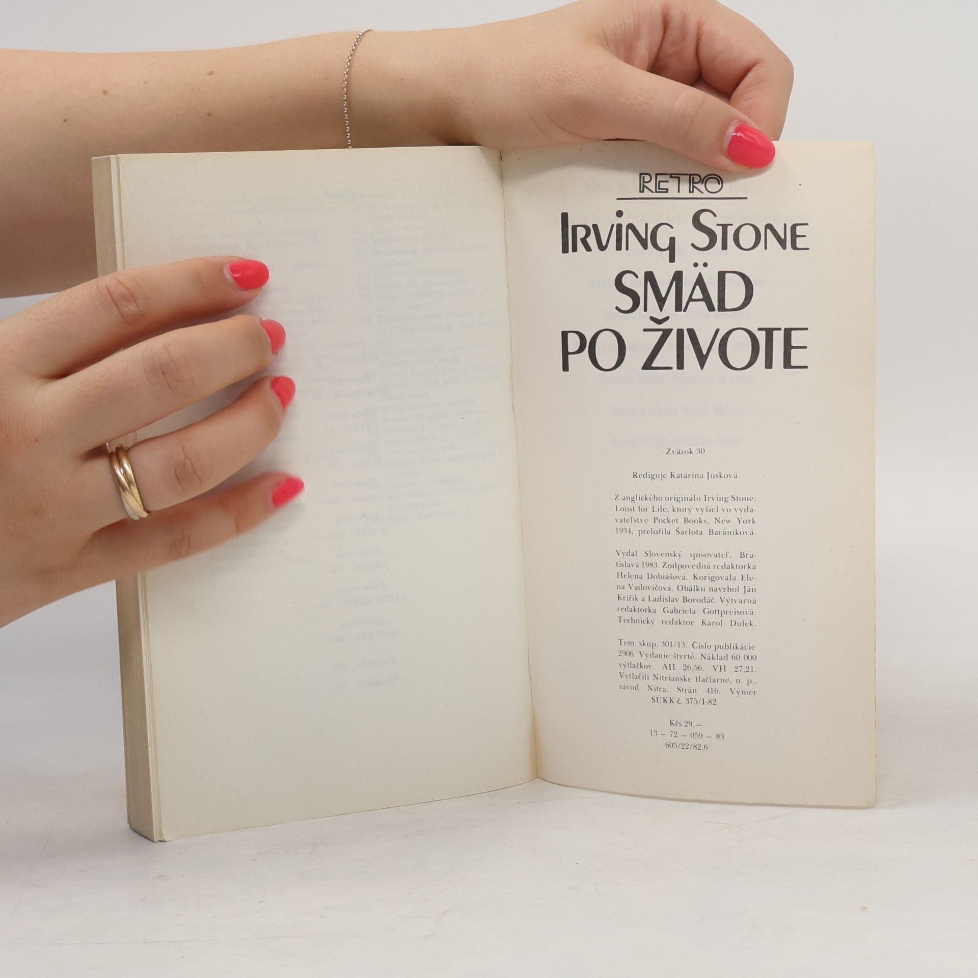 Irving Stone Smäd po živote