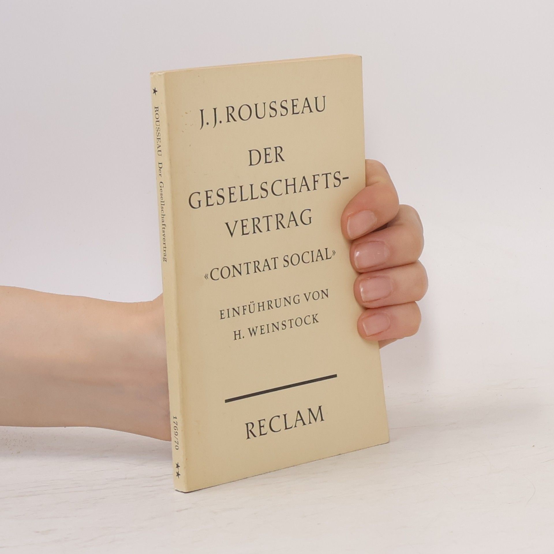 Jean-Jacques Rousseau Der Gesellschaftsvertrag