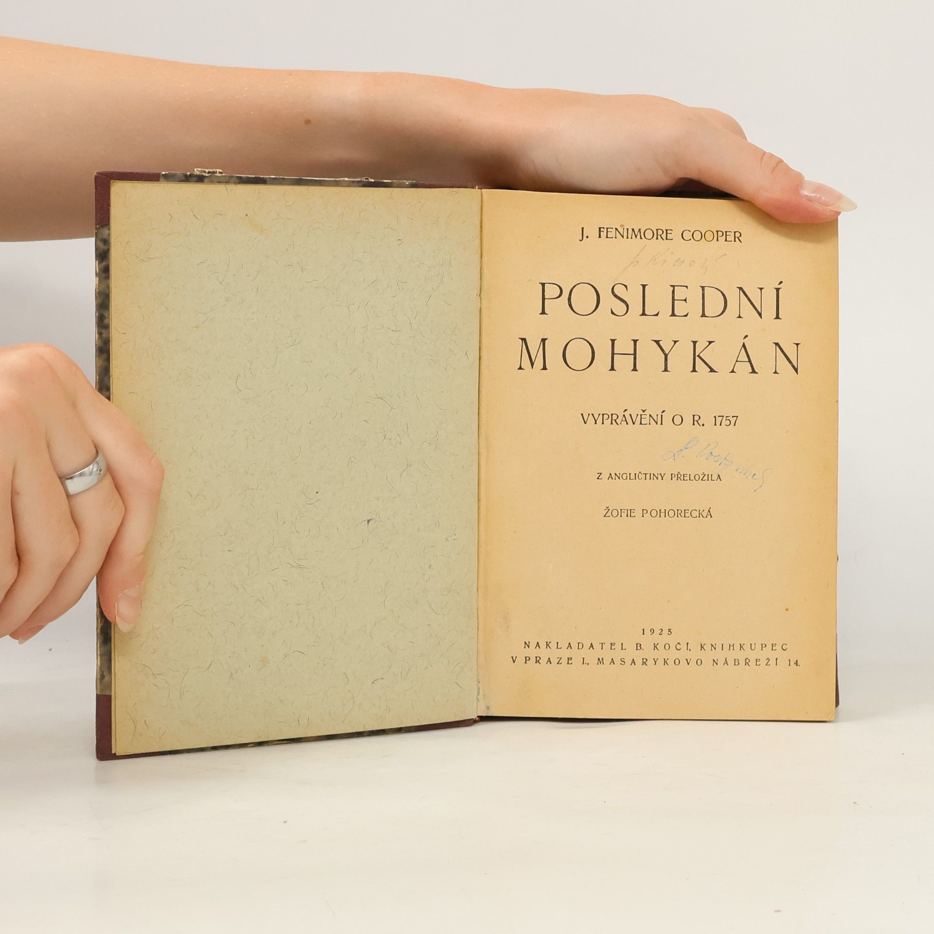 James Fenimore Cooper Poslední mohykán