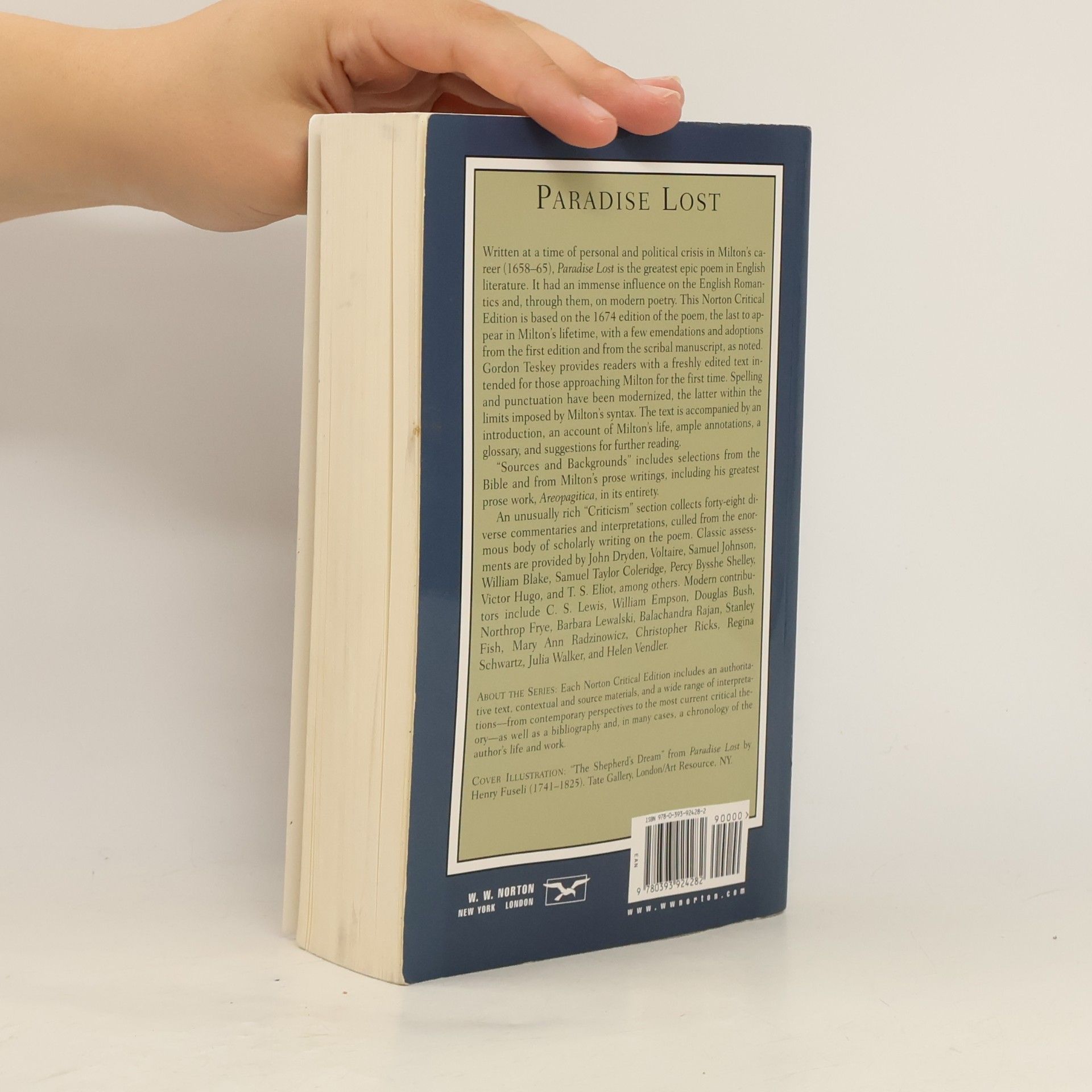 John Milton Norton Critical Editions: Paradise Lost. Das verlorene Paradies, englische Ausgabe