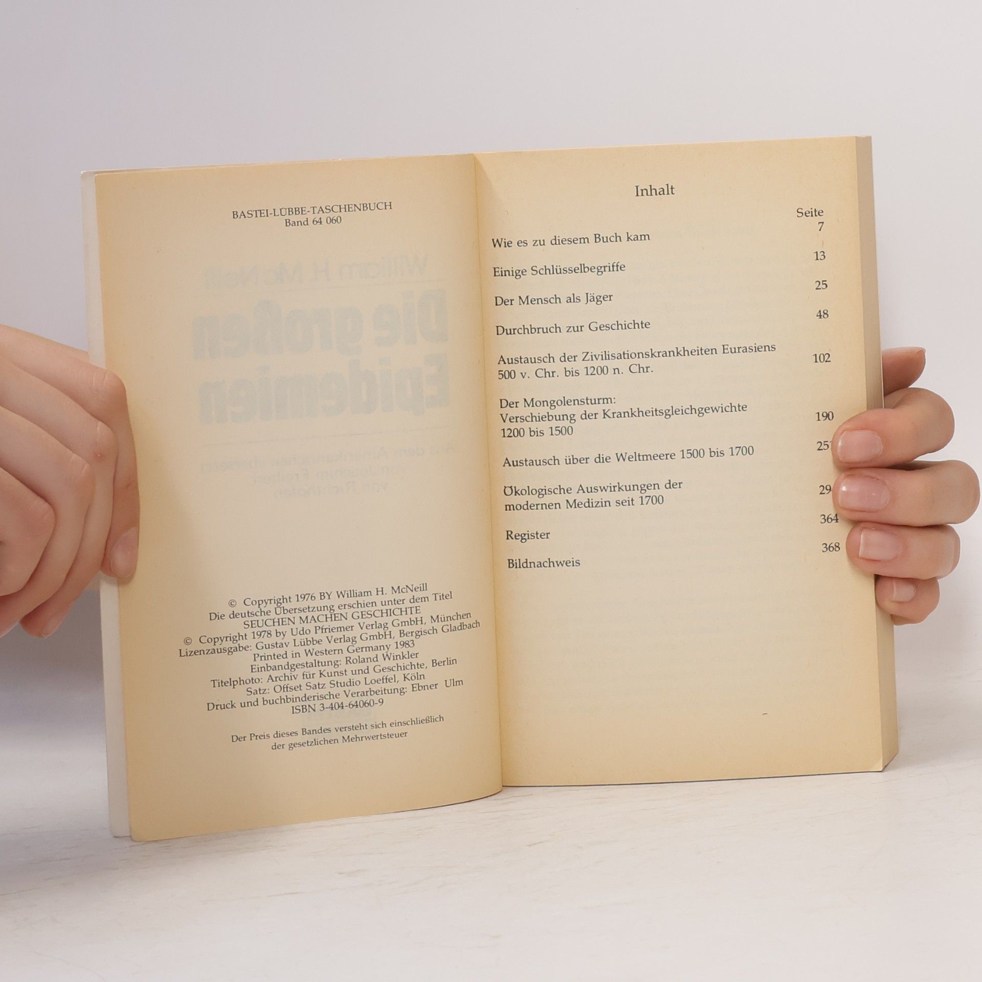 William Hardy McNeill Die großen Epidemien