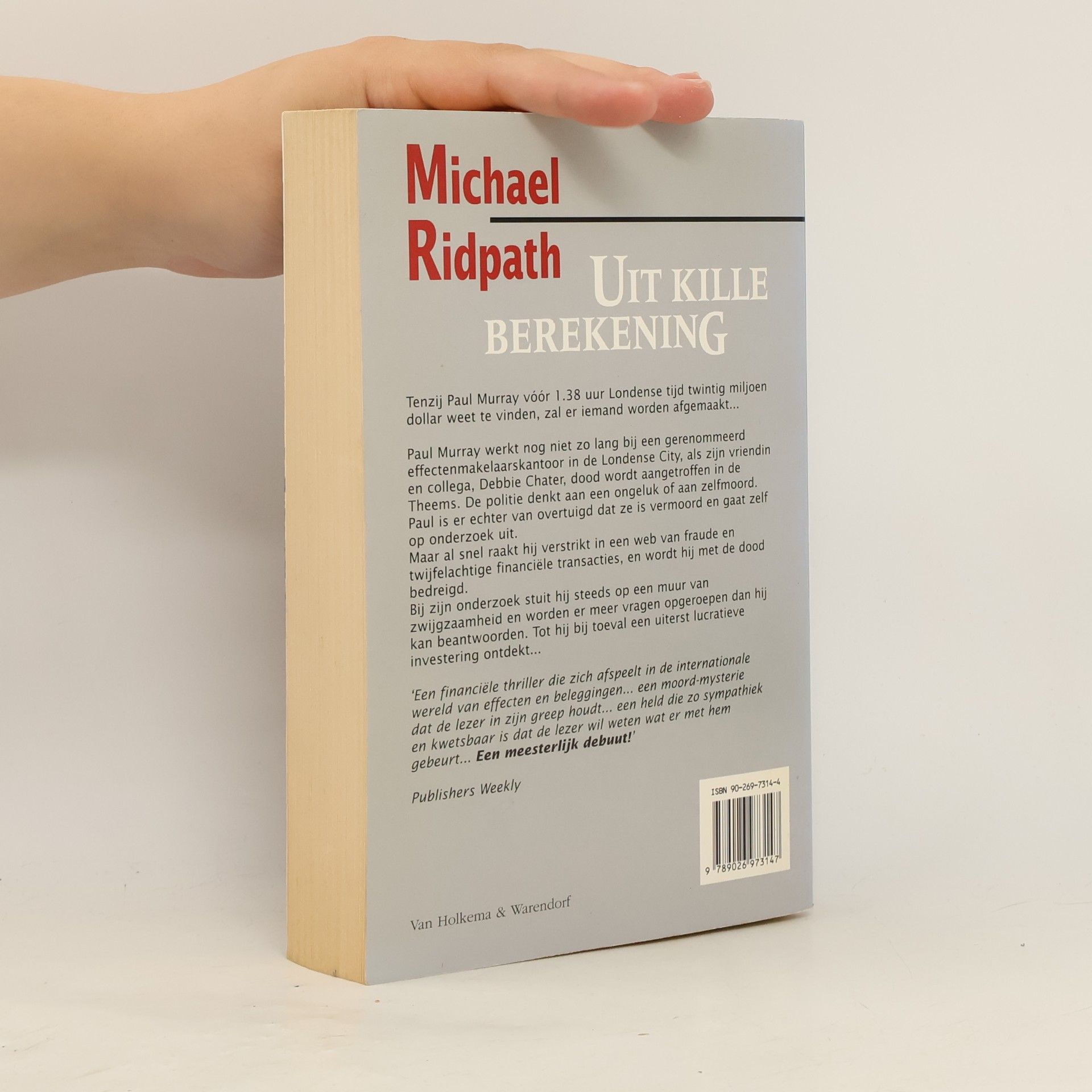 Michael Ridpath Uit kille berekening