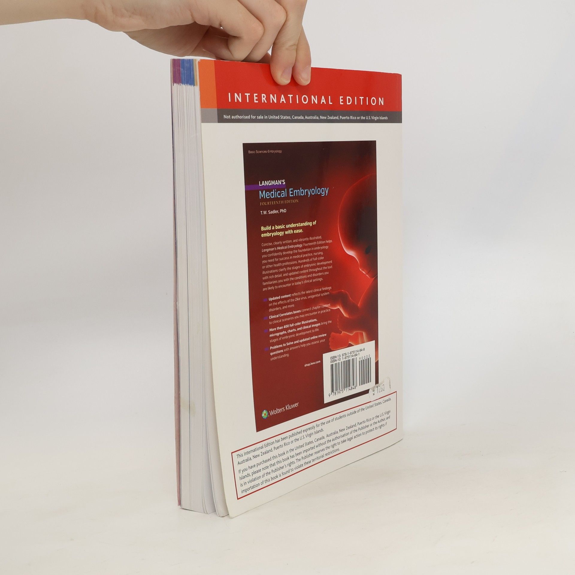 Thomas W. Sadler Langman's Medical Embryology