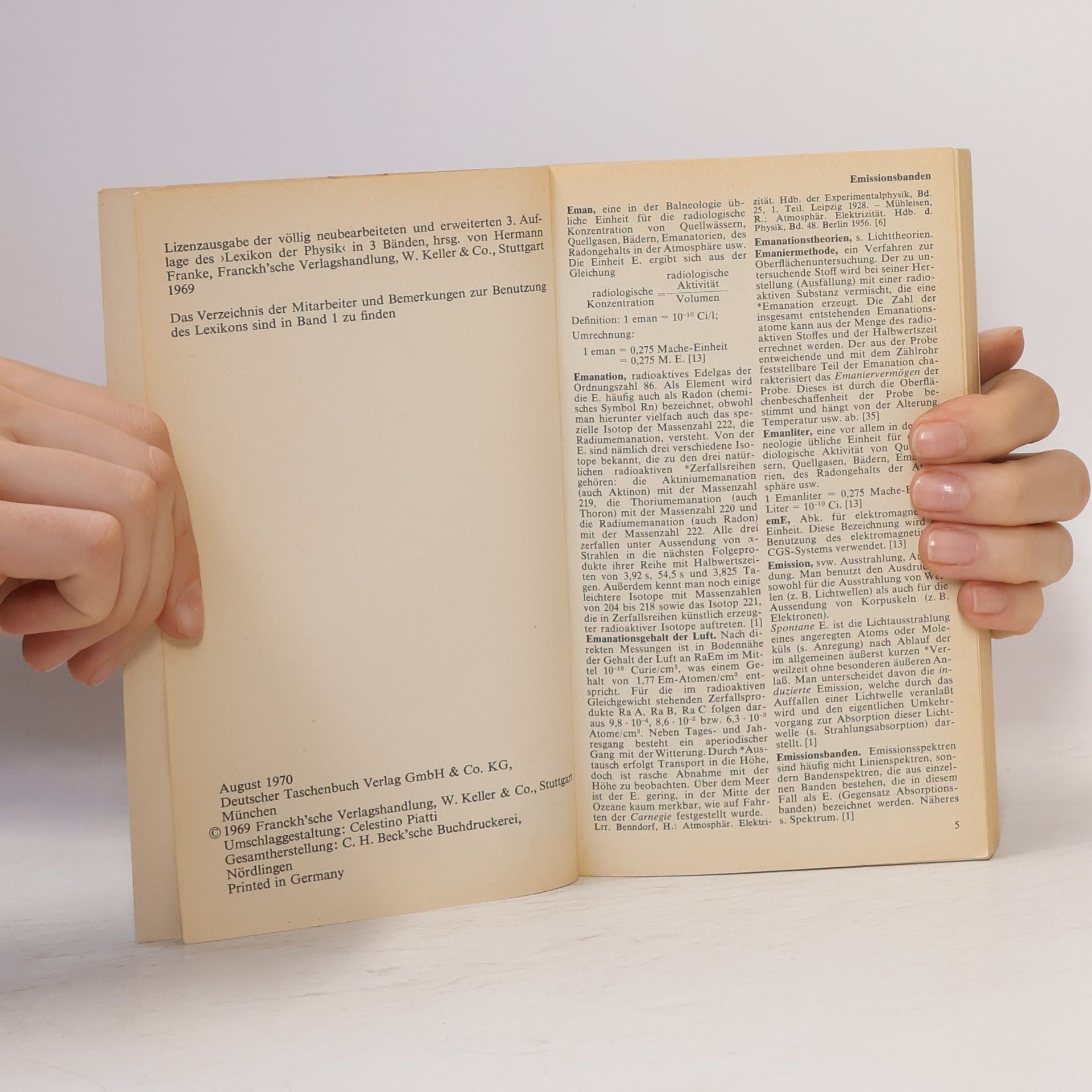 Autorenkollektiv dtv-Lexikon der Physik. Band 3 Em-Glo