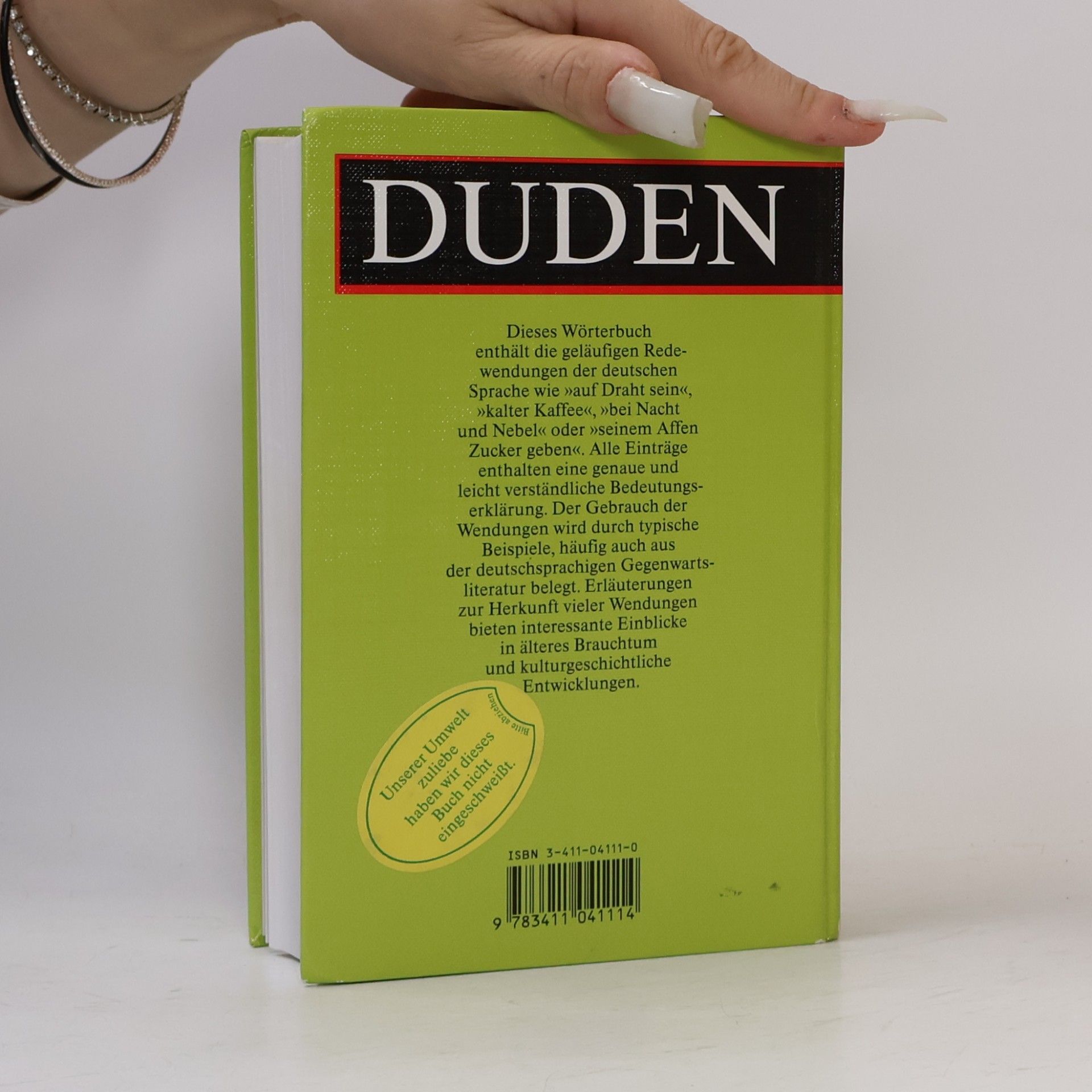 Günther Drosdowski Duden. Band 11, Redewendungen und sprichwörtliche Redensarten