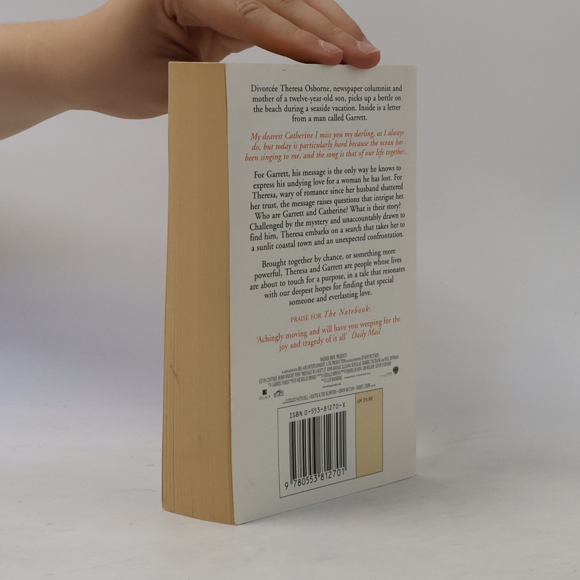 Nicholas Sparks Message in a Bottle