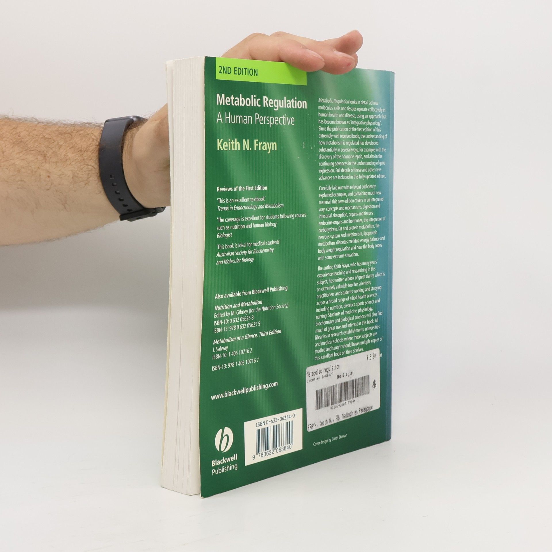 Keith N Frayn Metabolic Regulation
