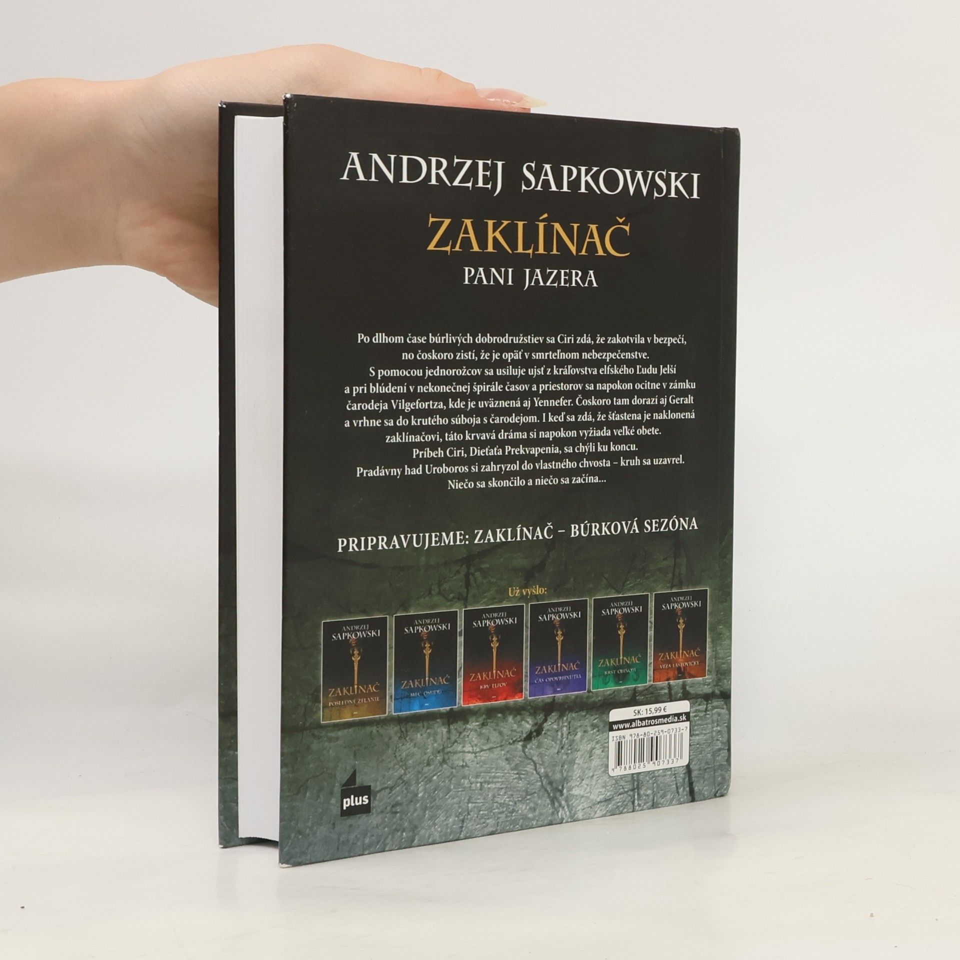 Andrzej Sapkowski Zaklínač. VII, Pani jazera. Slovensky.