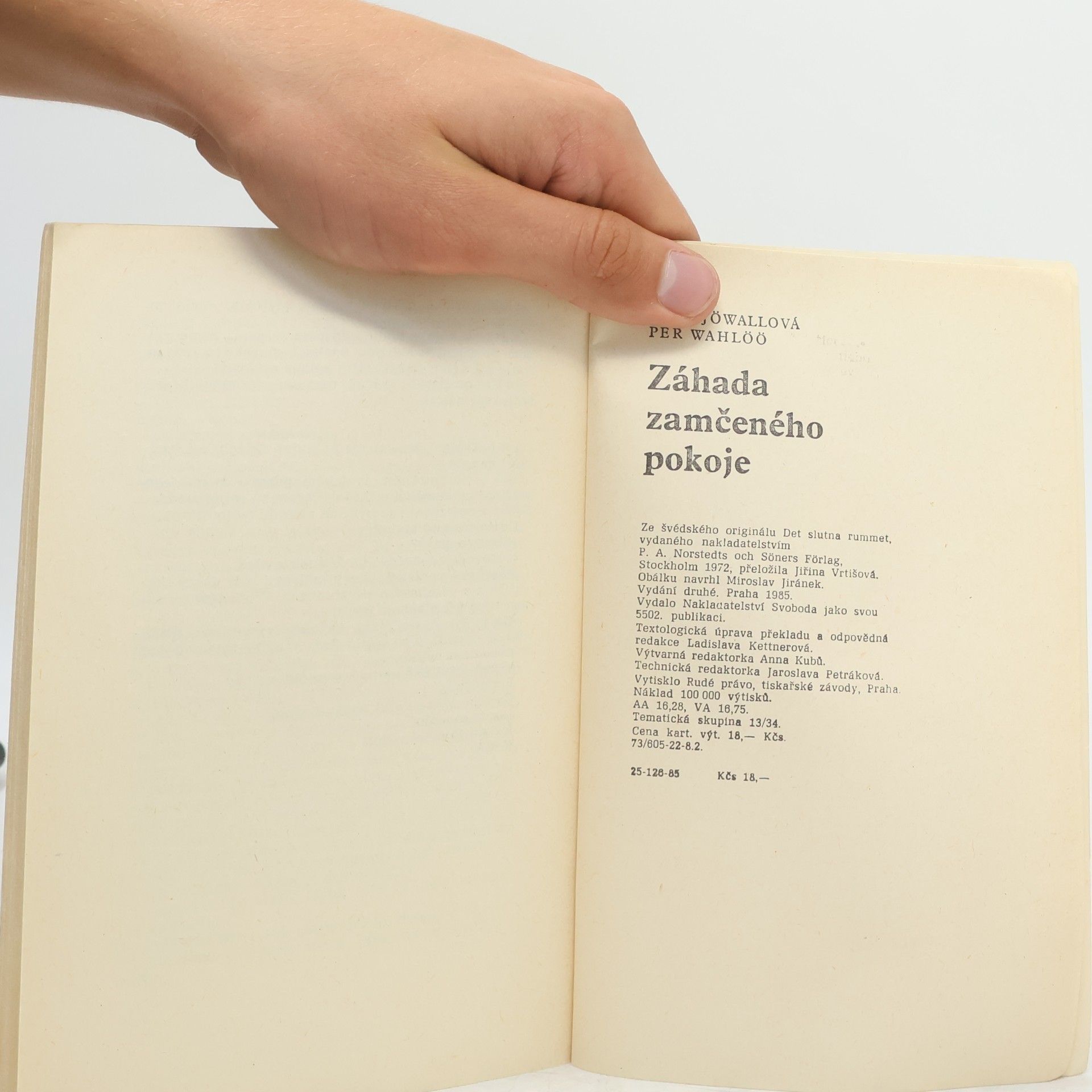 Maj Sjöwall Záhada zamčeného pokoje