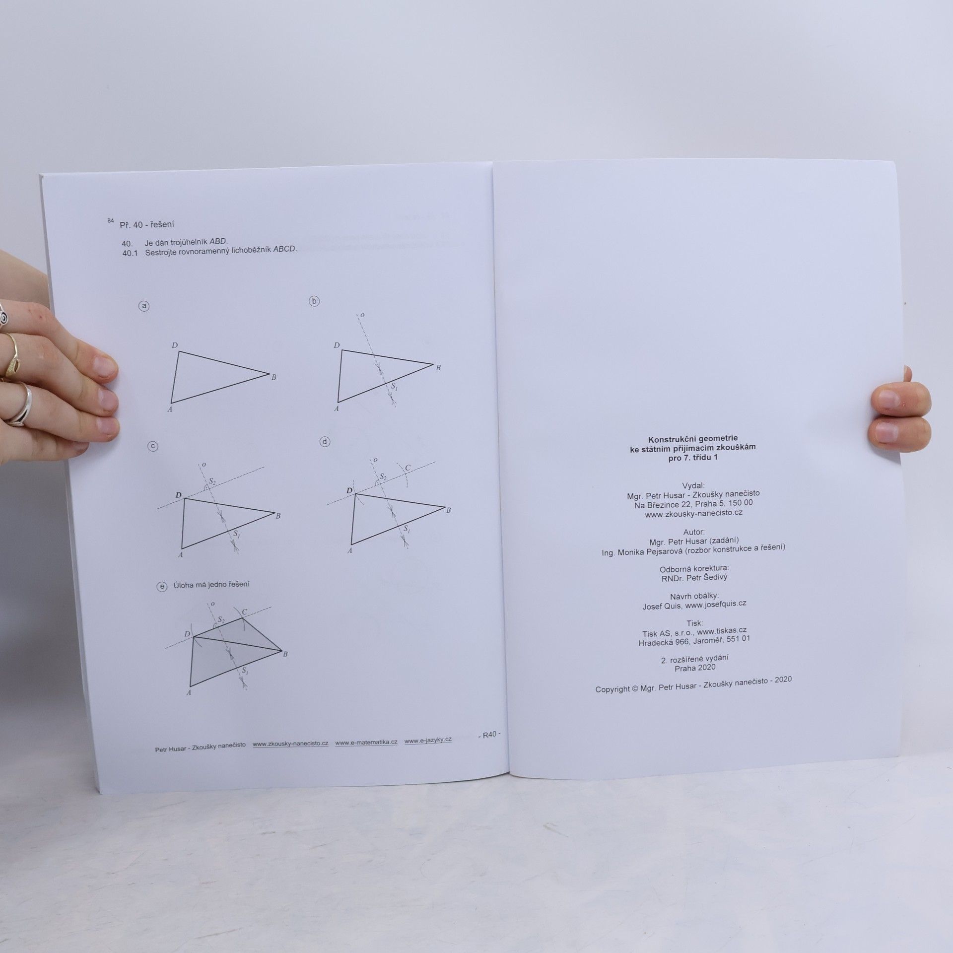 Petr Husar Konstrukční geometrie ke státním přijímacím zkouškám pro 7. třídu 1