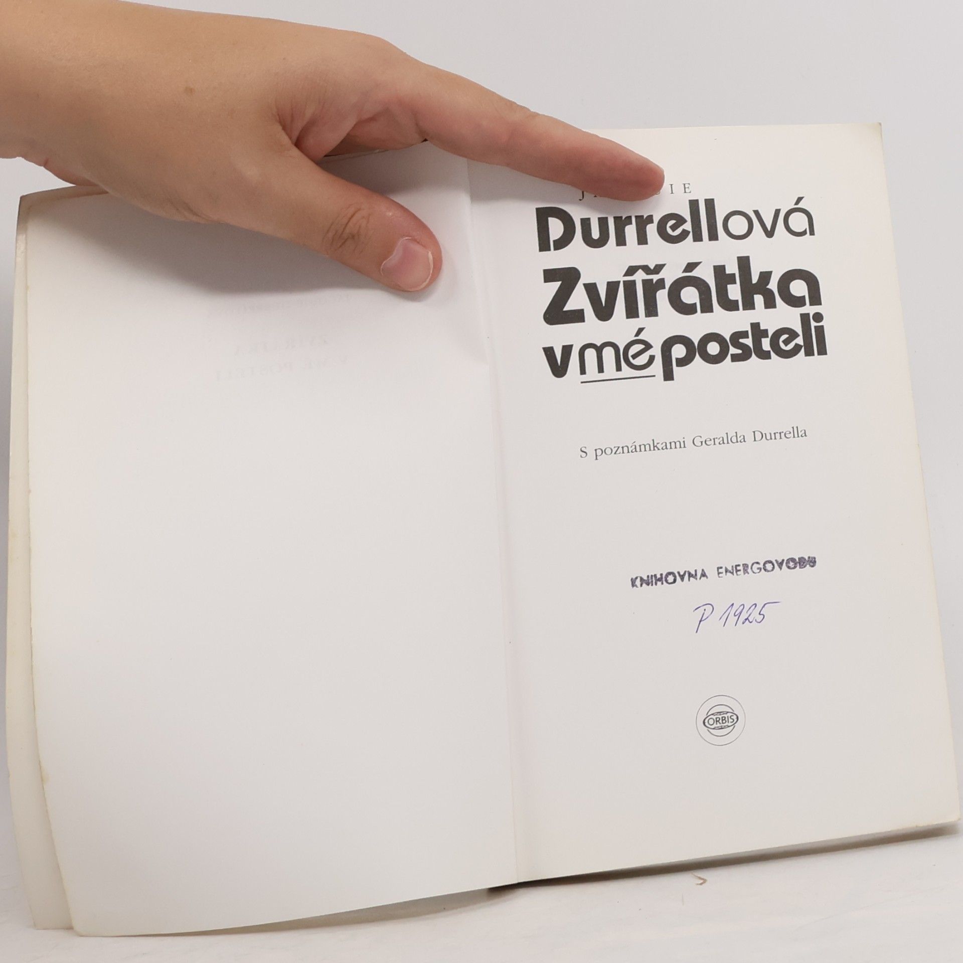 Jacquie Durrell Zvířátka v mé posteli