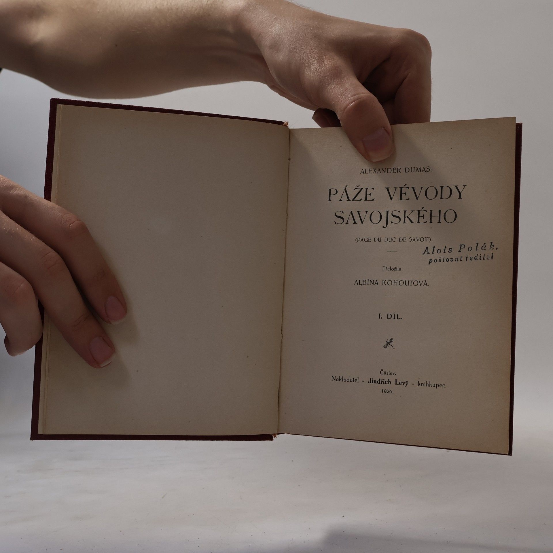 Alexandre Dumas der Ältere Páže vévody savojského I.