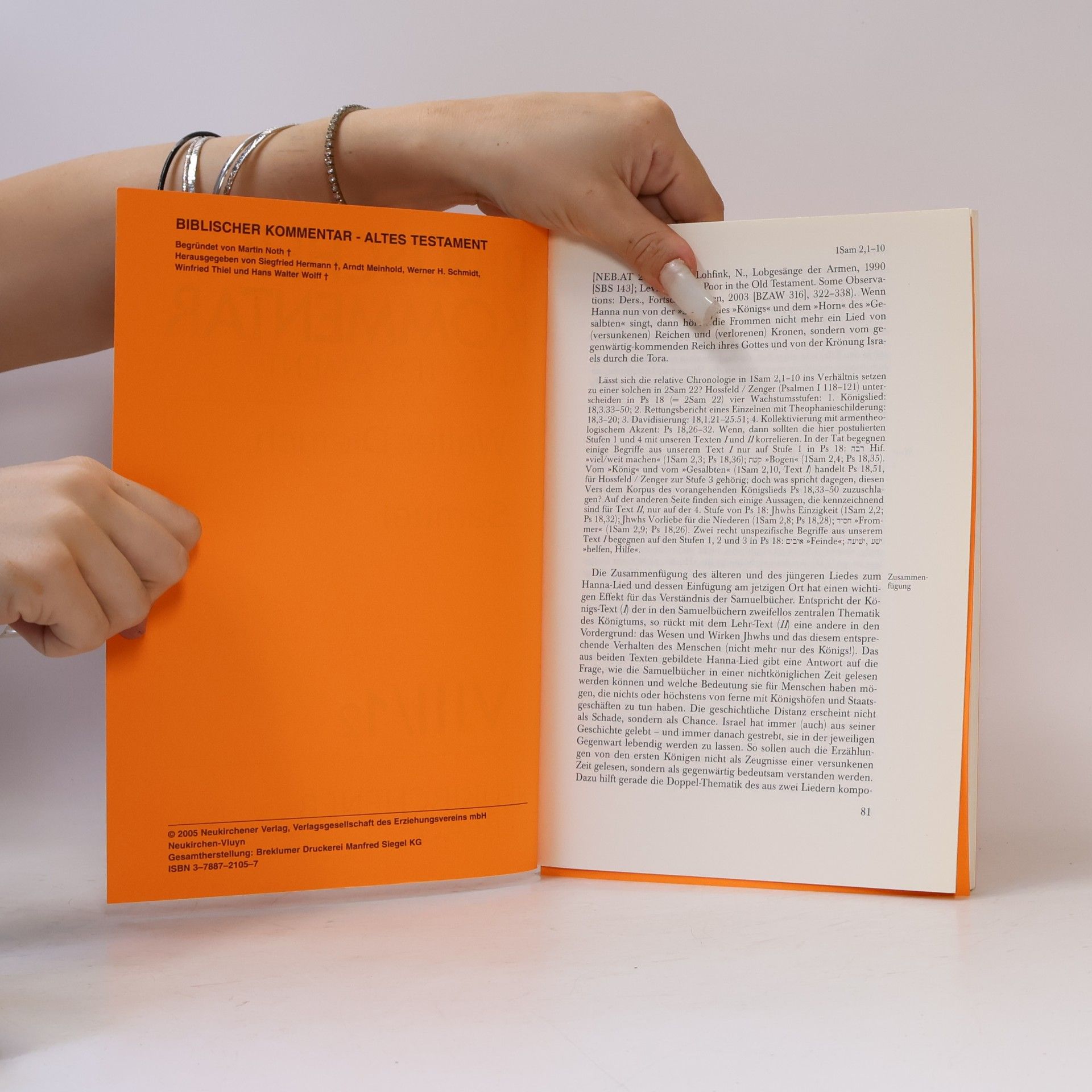 Walter Dietrich Altes Testament: Samuel VIII/12