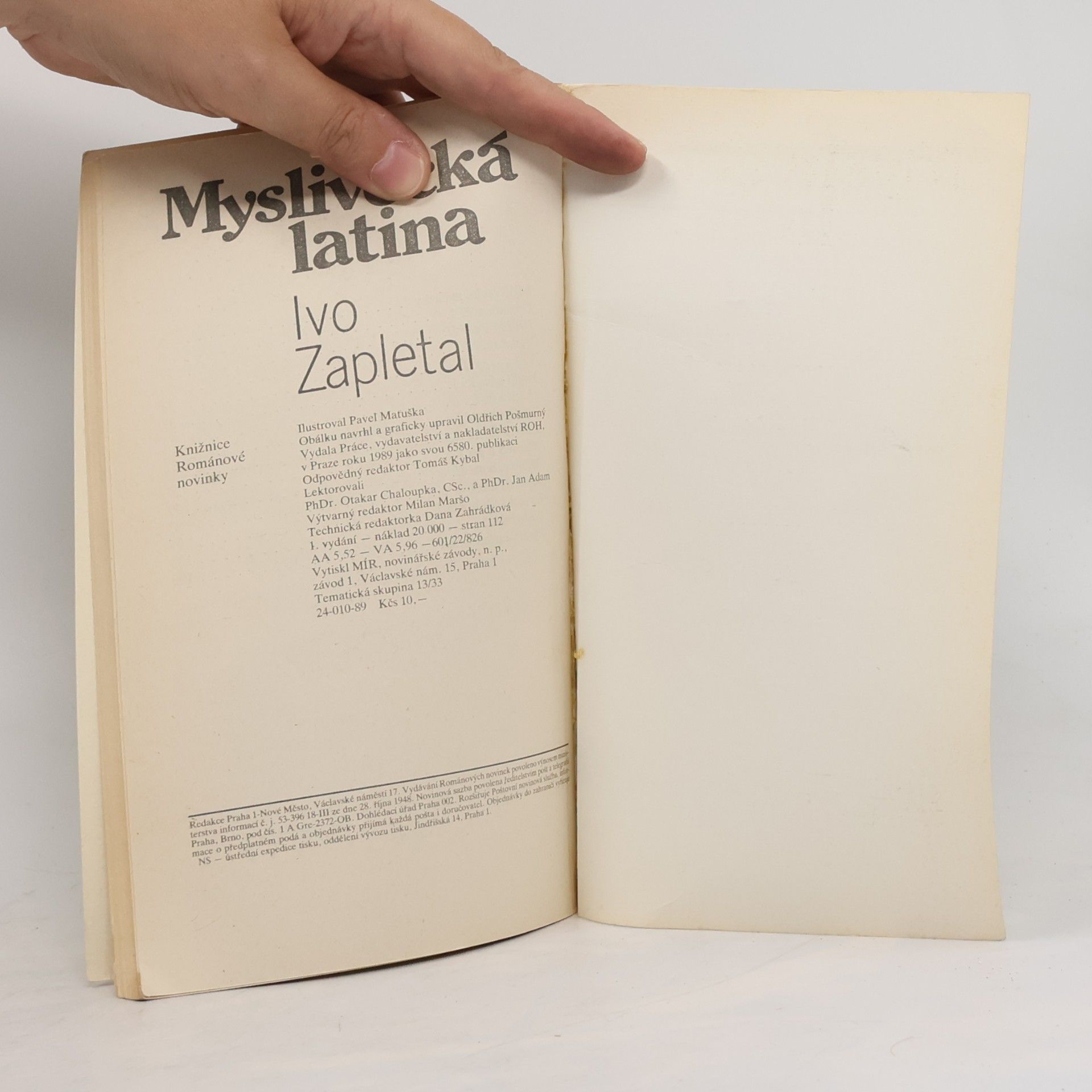 Ivo Zapletal Myslivecká latina