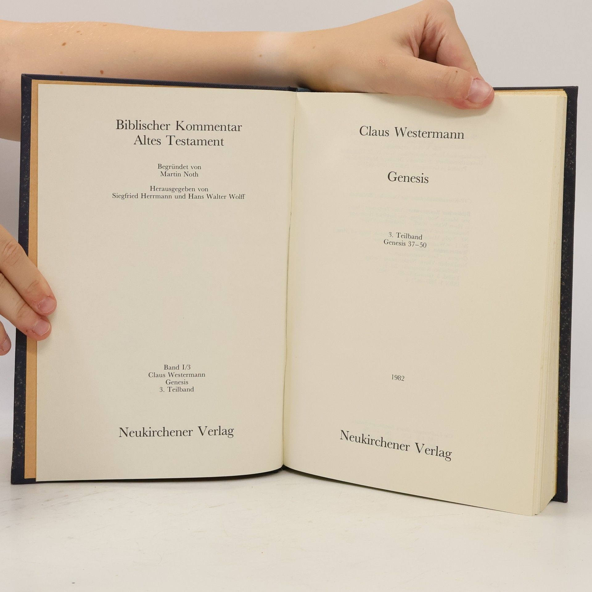 Claus Westermann Biblischer Kommentar Altes Testament 1/3