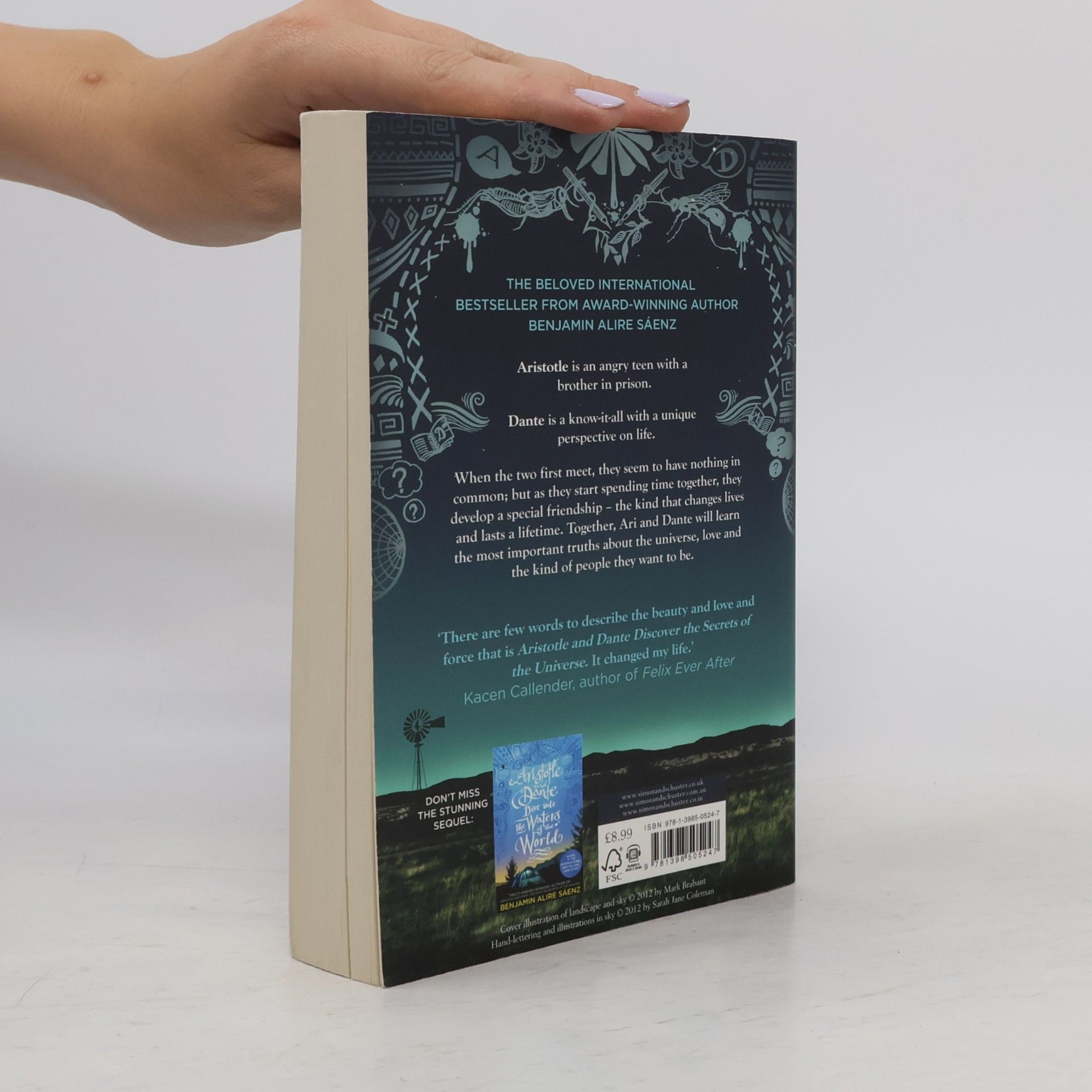 Benjamin Alire Sáenz Aristotle and Dante discover the secrets of the universe